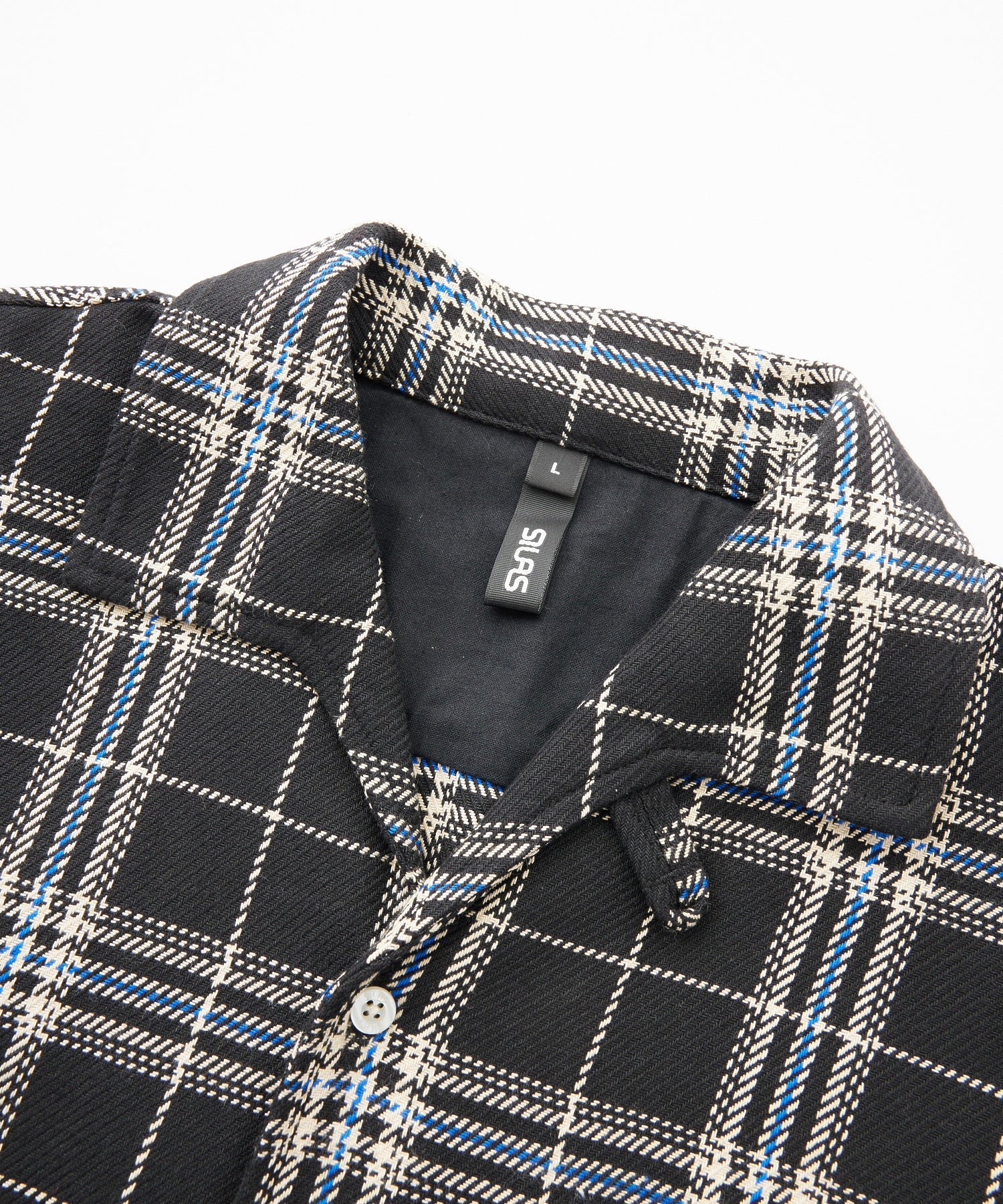 PLAID ITALIAN COLLAR L/S SHIRT