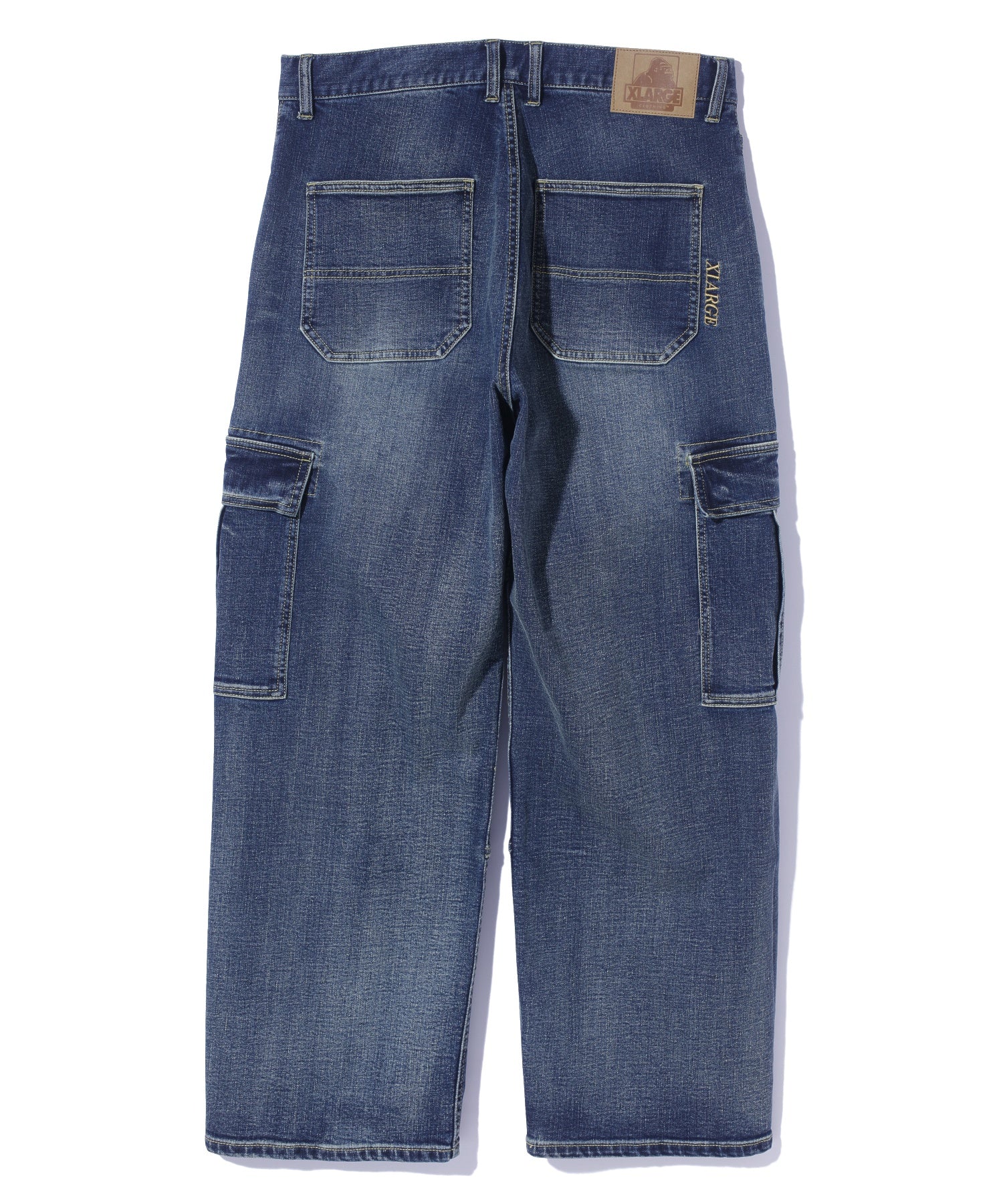 STRETCH DENIM CARGO PANTS