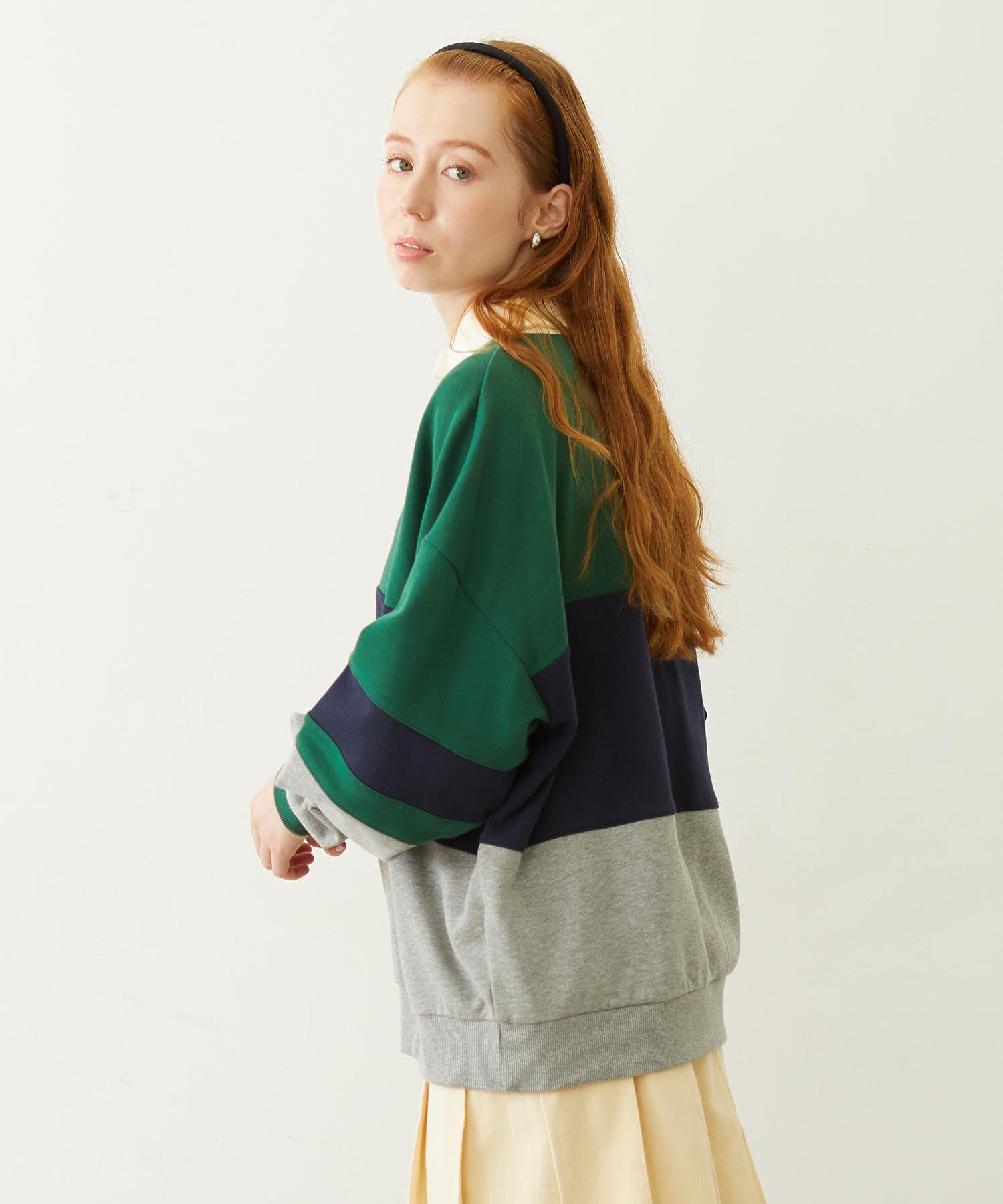 PANELED COLOR BLOCK TOP