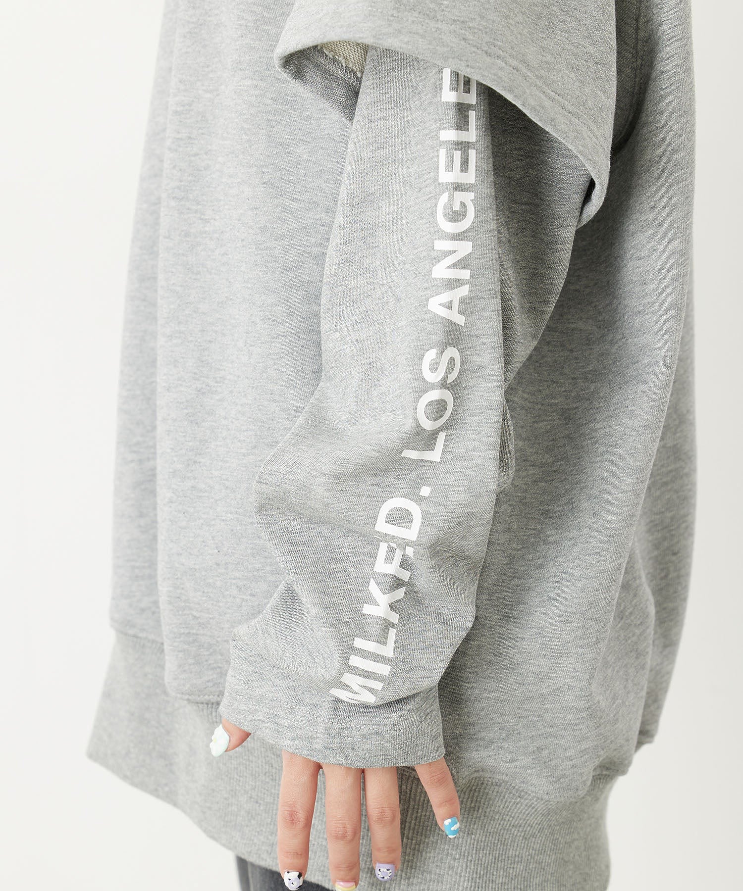 COOPER LOGO LAYERED SWEAT HOODIE MILKFED.