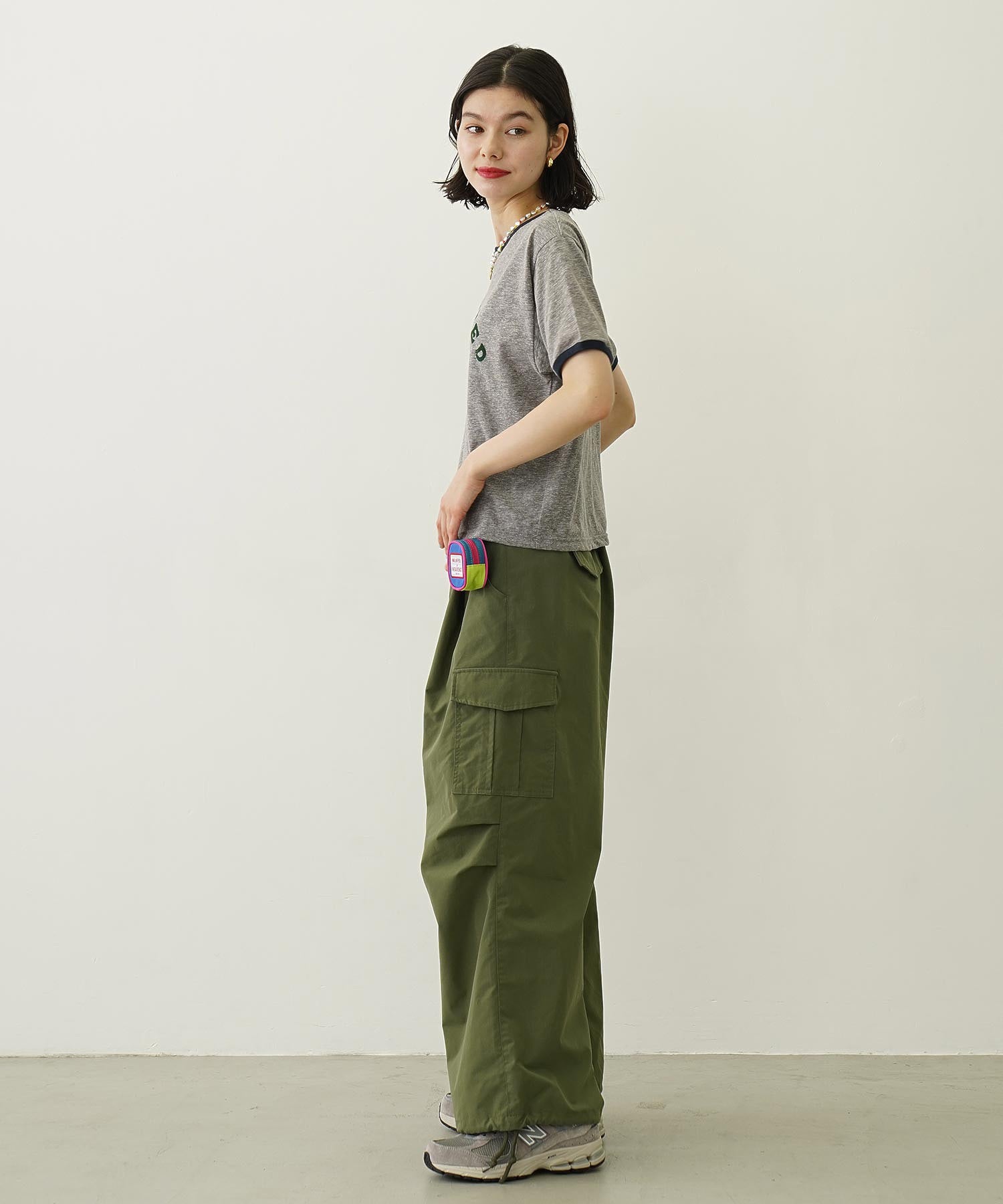 MILITARY WIDE LEG PANTS