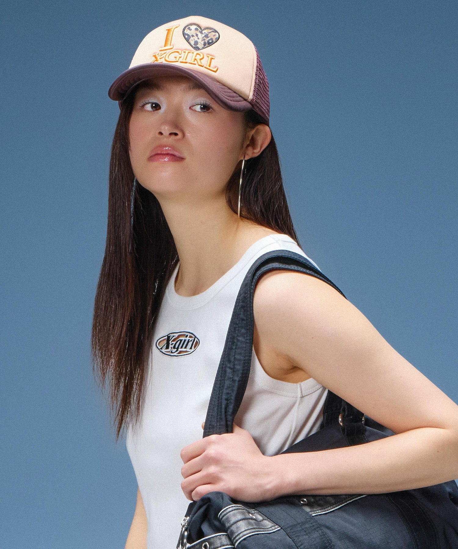 I LOVE X-GIRL TRUCKER CAP
