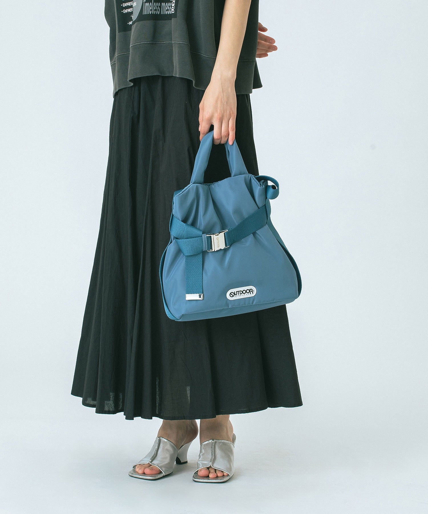 【ブルー・ブラウンROSE BUD別注カラー】OUTDOOR PRODUCTS/2WAY BELT BAG
