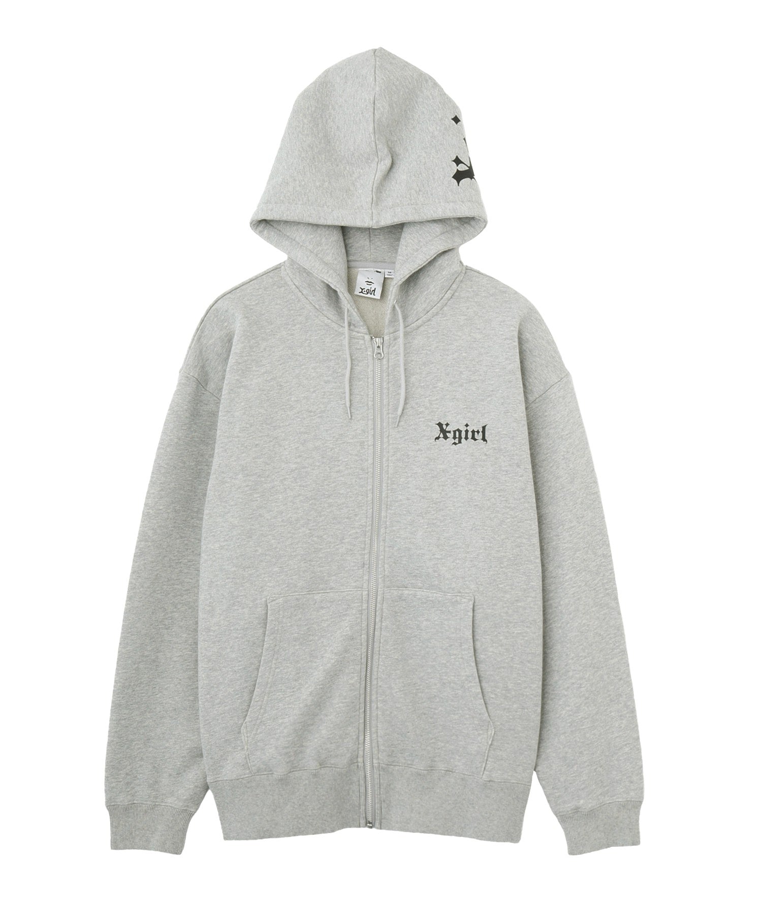 OLD ENGLISH LOGO ZIP UP SWEAT HOODIE
