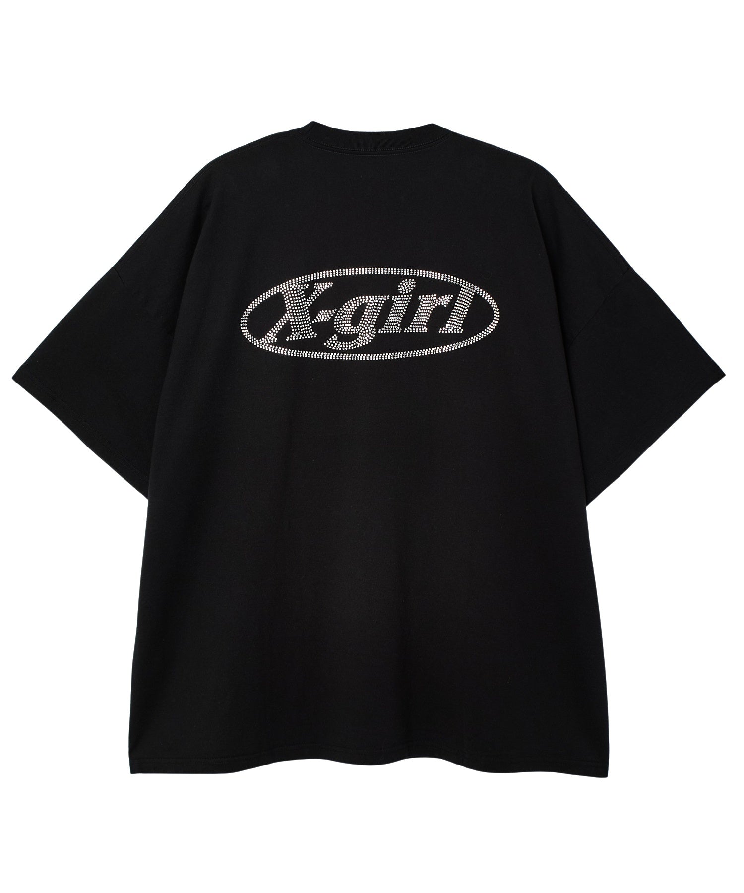 RHINESTONE OVAL LOGO S/S BIG TEE DRESS