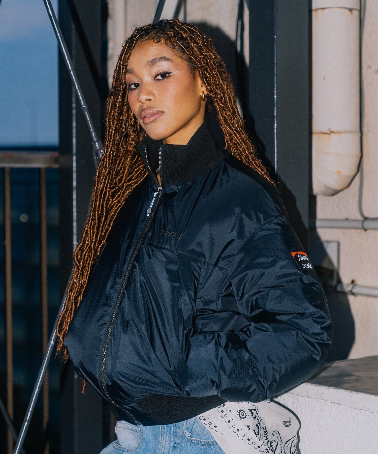 X-girl × NANGA PUFFER JACKET