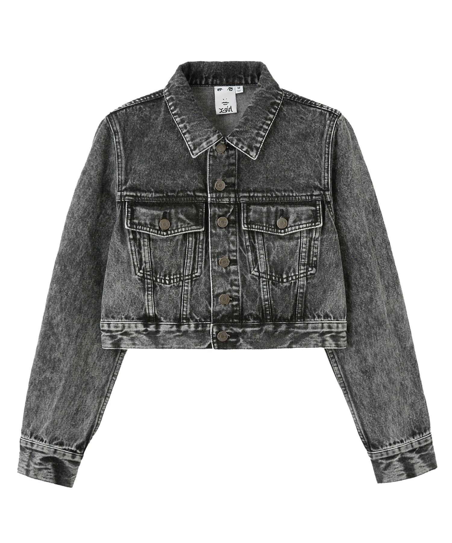 EMBOSSED DENIM JACKET