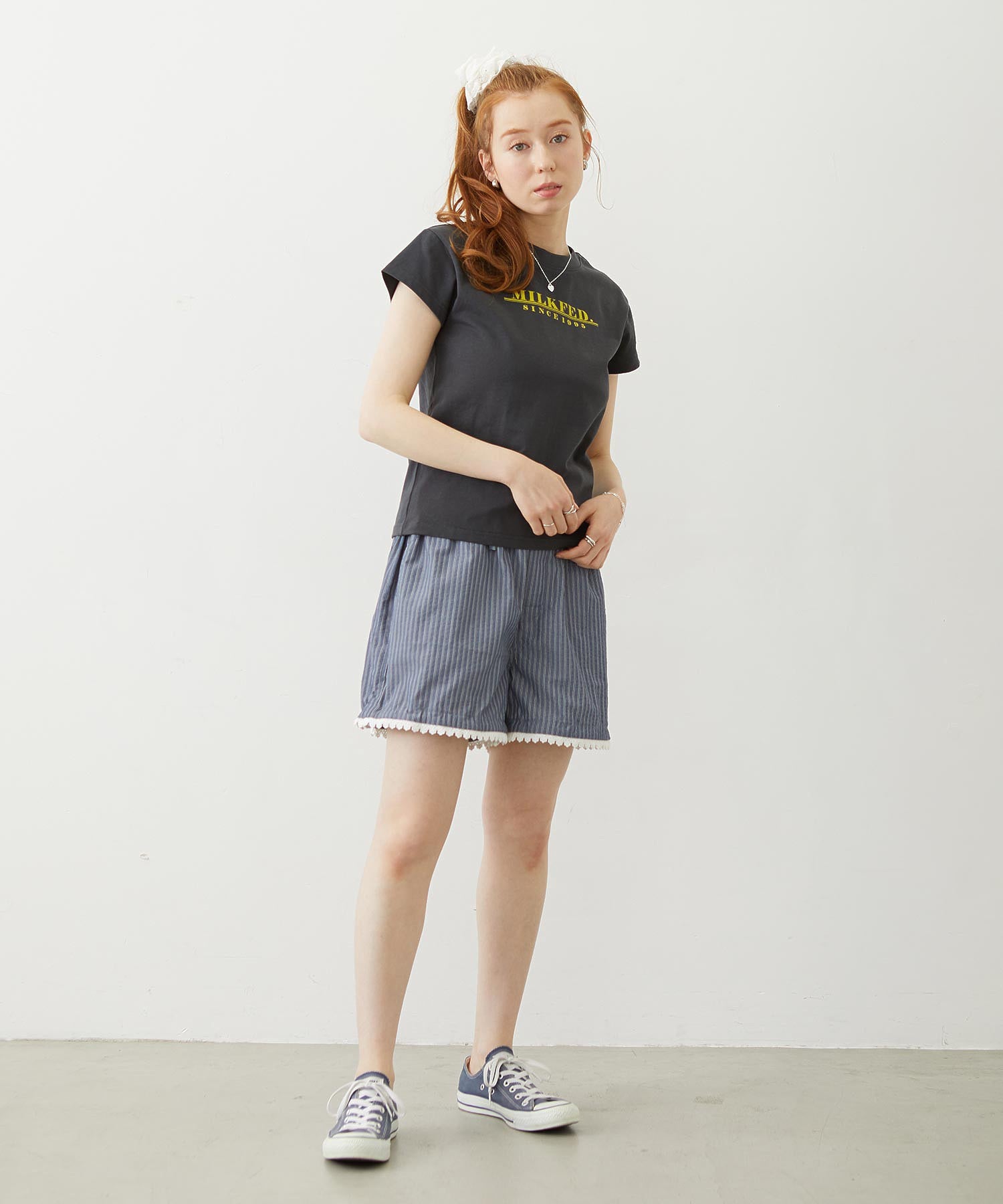 LINE LOGO FRENCH SLEEVE TOP