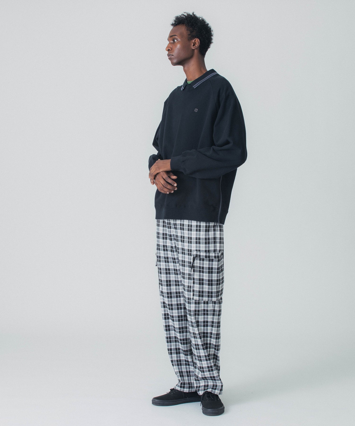 PLAID CARGO PANTS