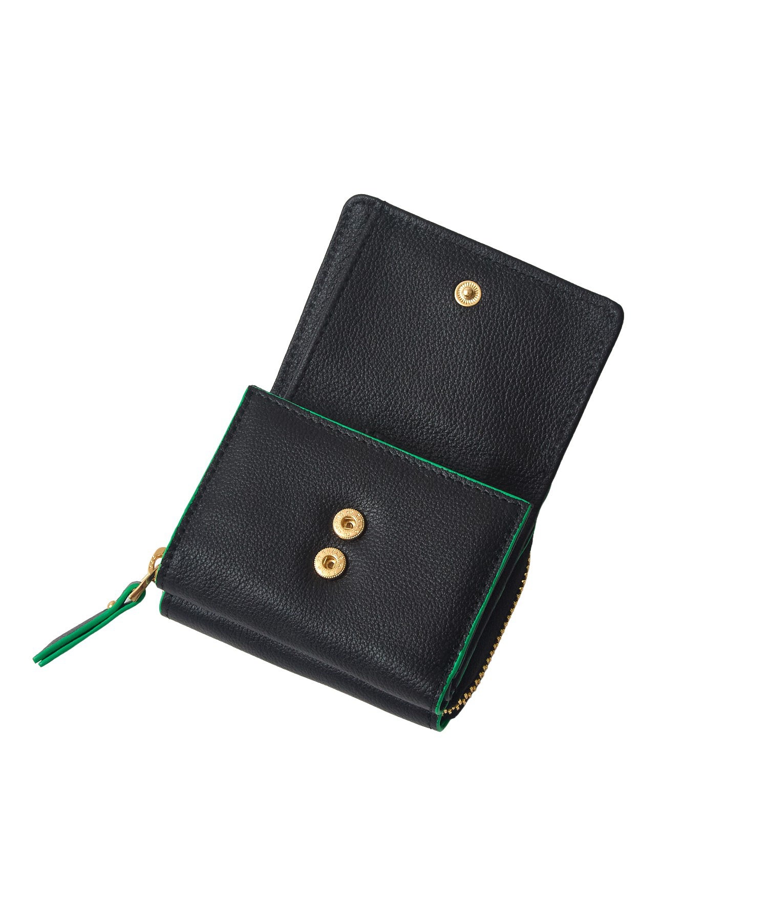 LOGO TRIFOLD LEATHER WALLET