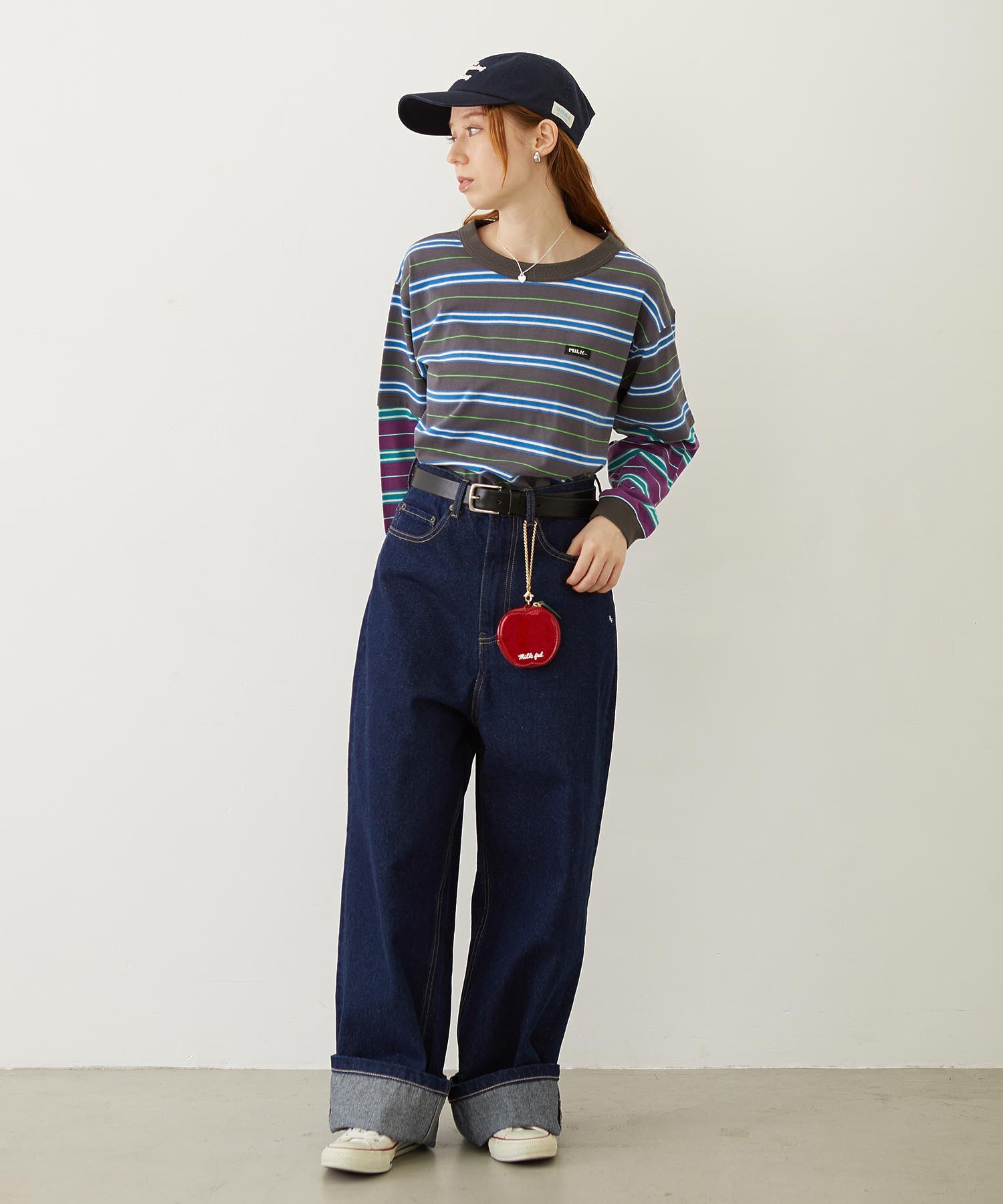 LAYERED LOOK STRIPED TOP