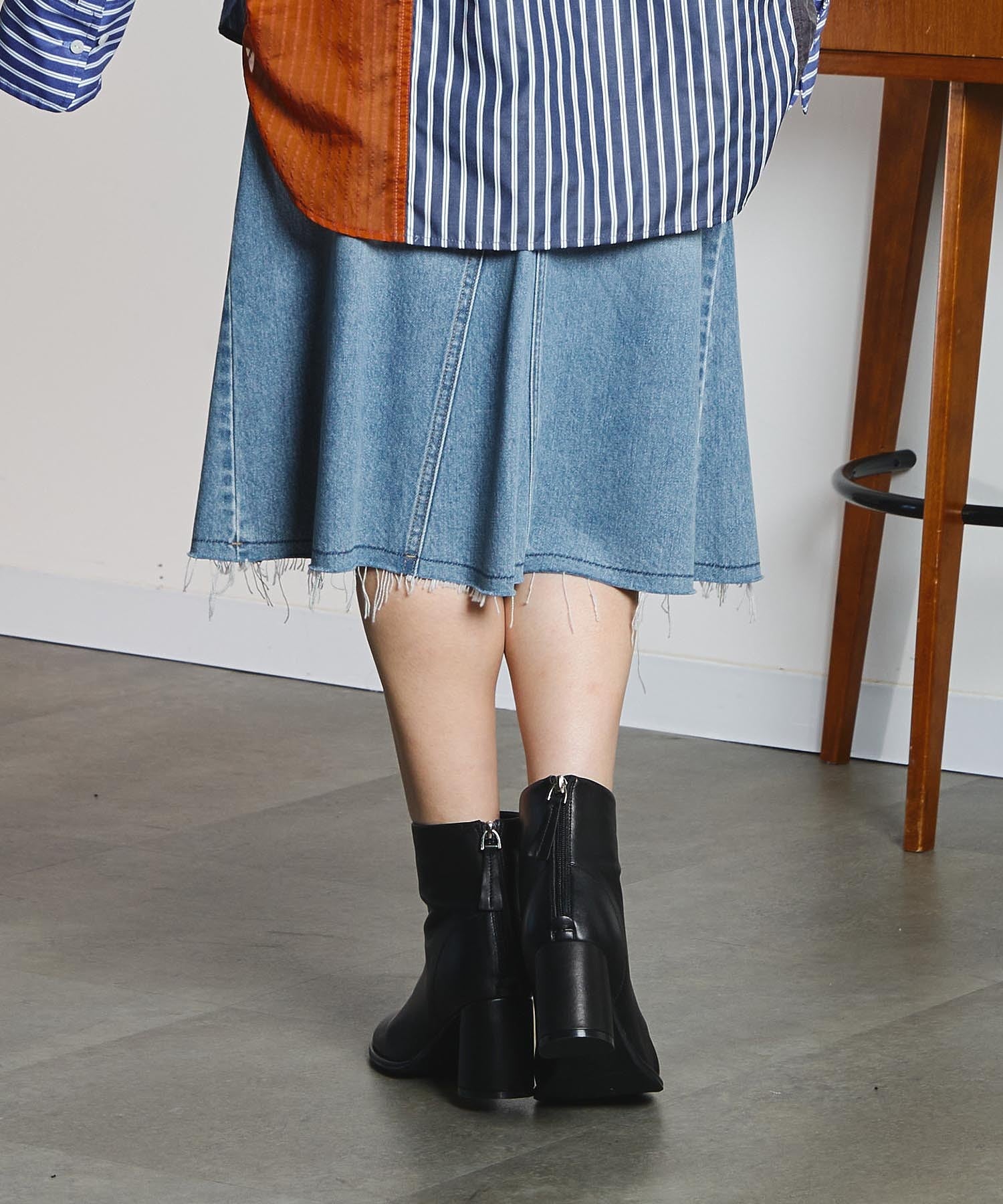 REMME/LEATHER SHORT BOOTS