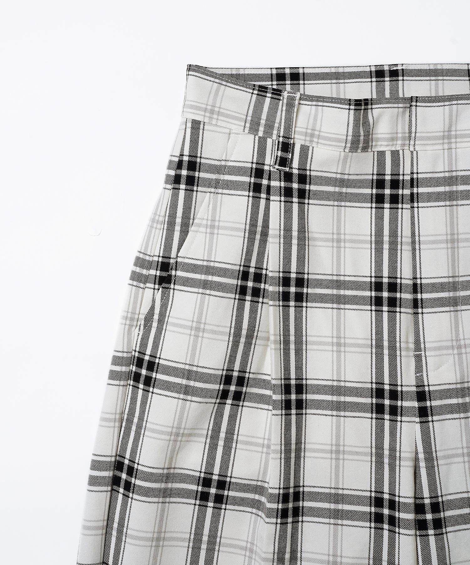 PLAID STRAIGHT LEG PANTS X-girl