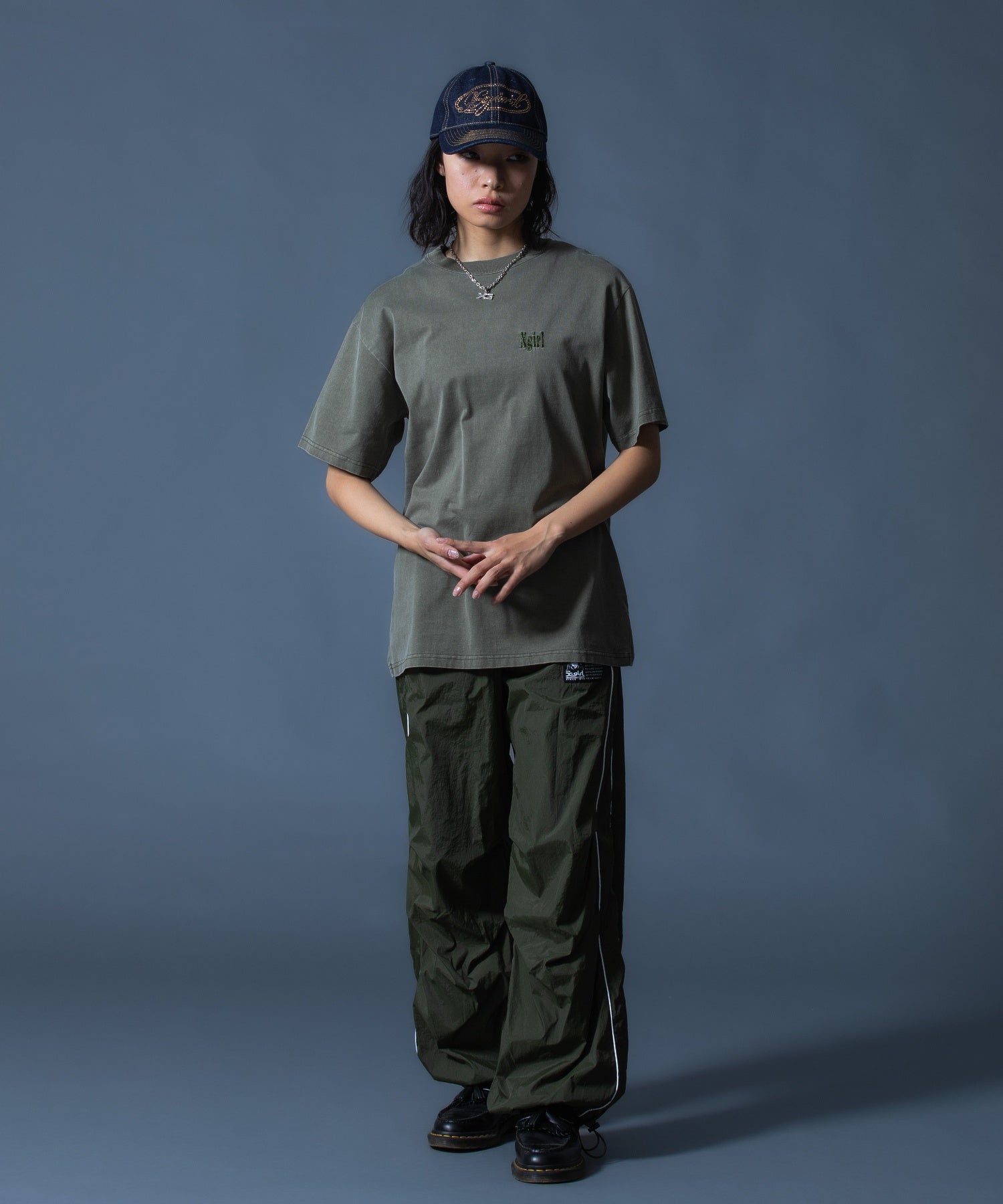 PIGMENT DYED HEART AND LOGO S/S TEE