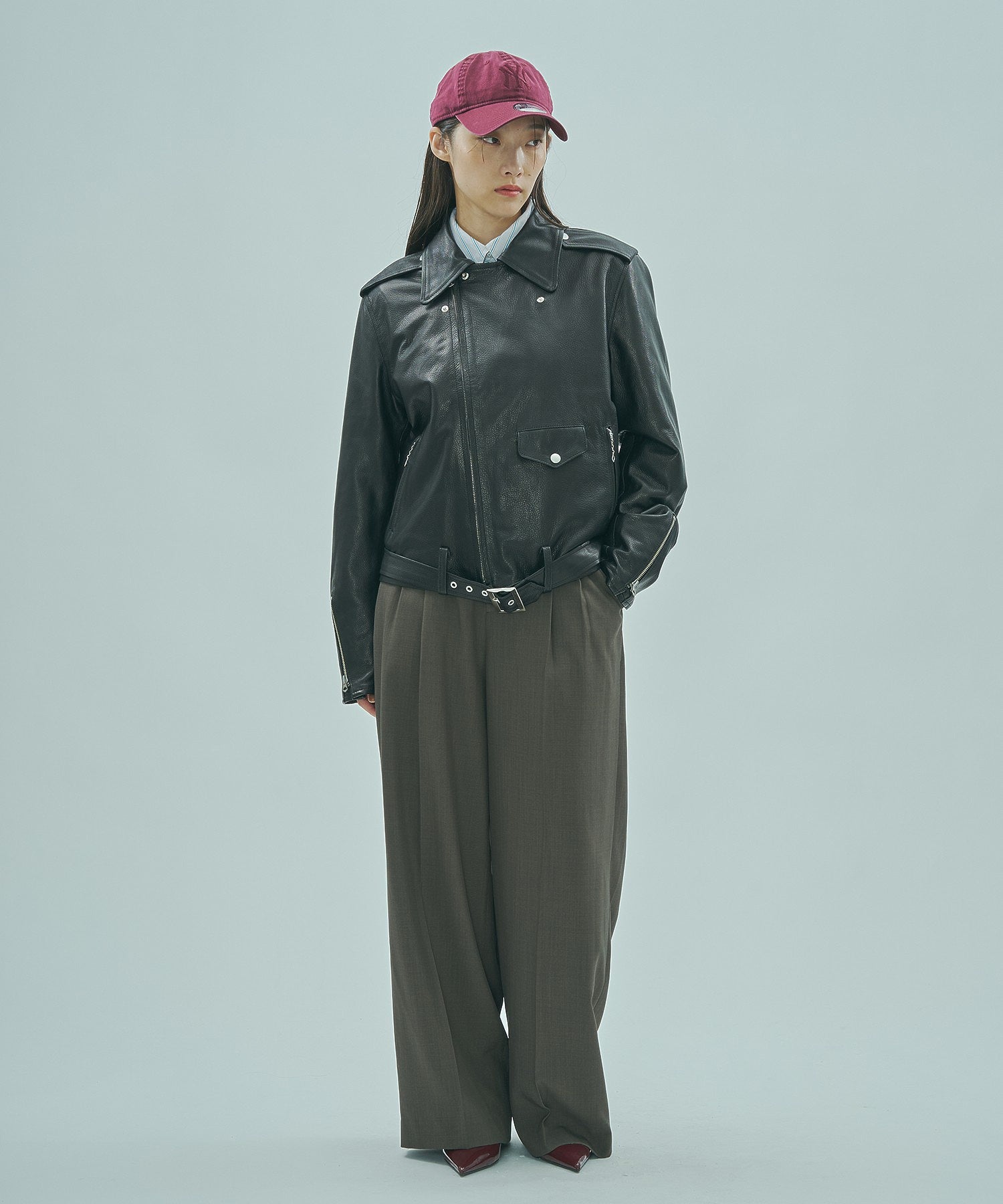 SISII x GENE HEAVENS/LEATHER RIDERS JACKET