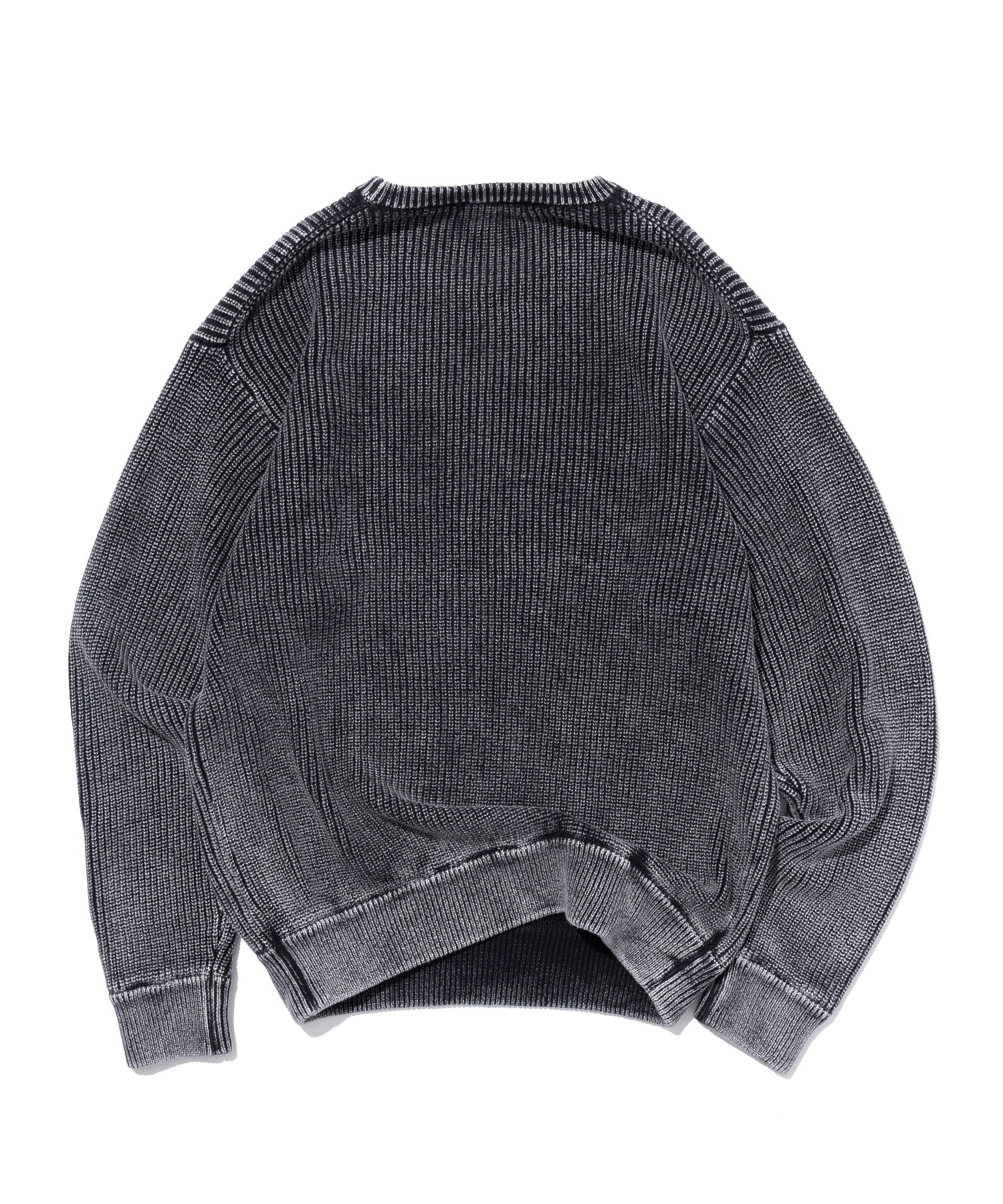 SULFUR DYED CREW NECK KNIT