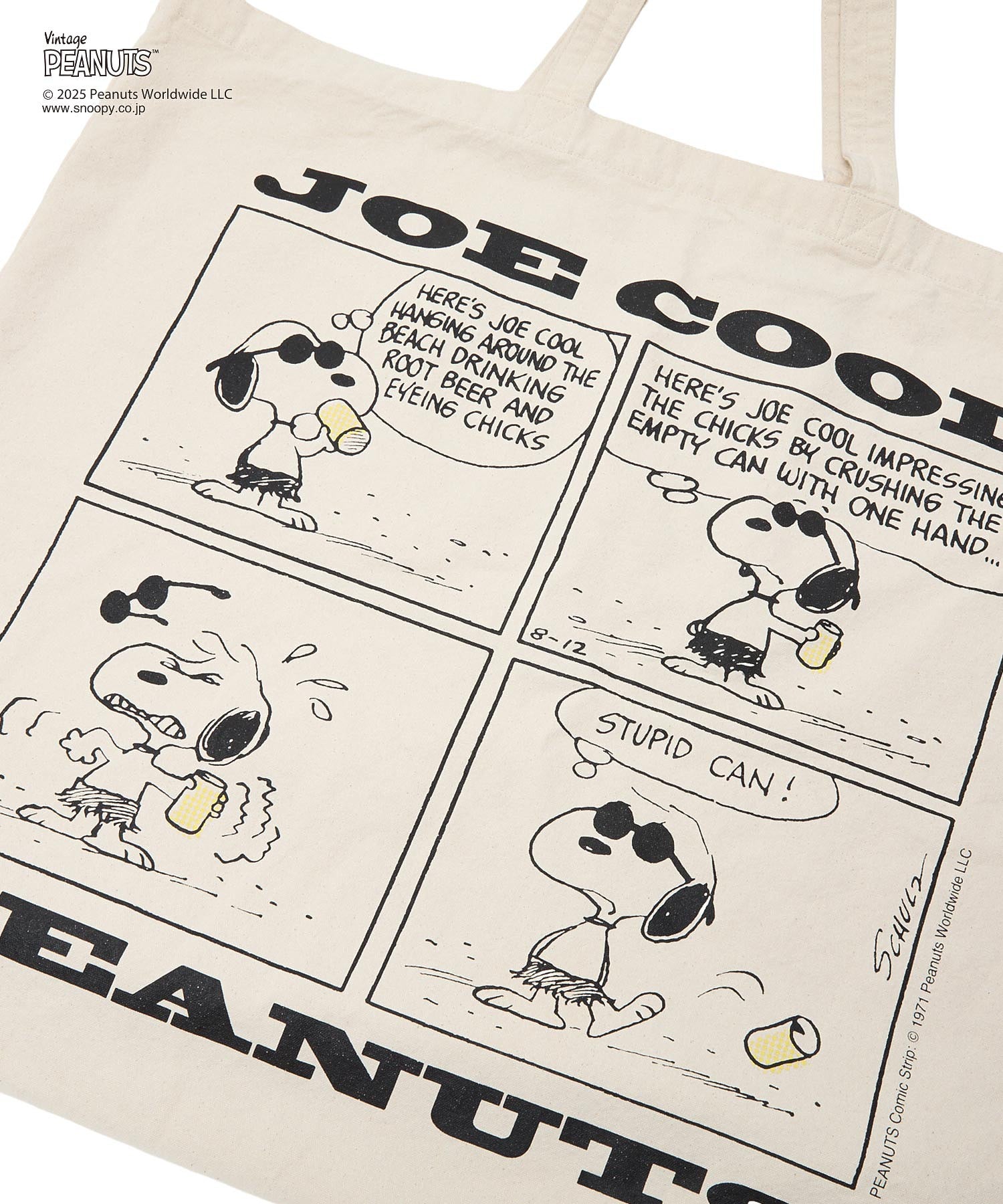 MILKFED. × PEANUTS JOE COOL COMIC BIG TOTE