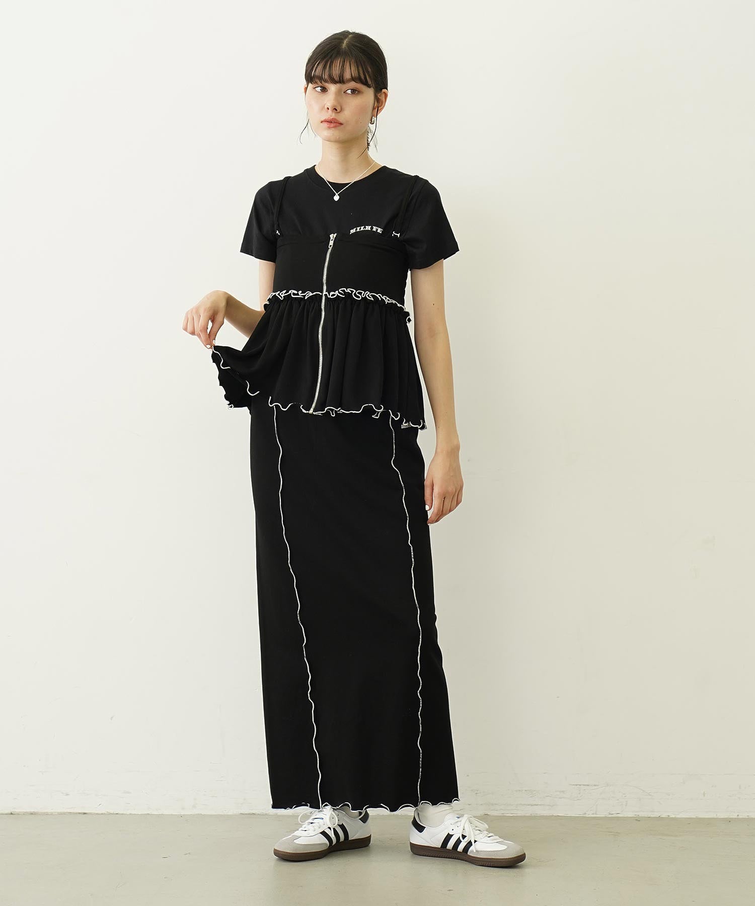 LETTUCE EDGE SWEAT SKIRT