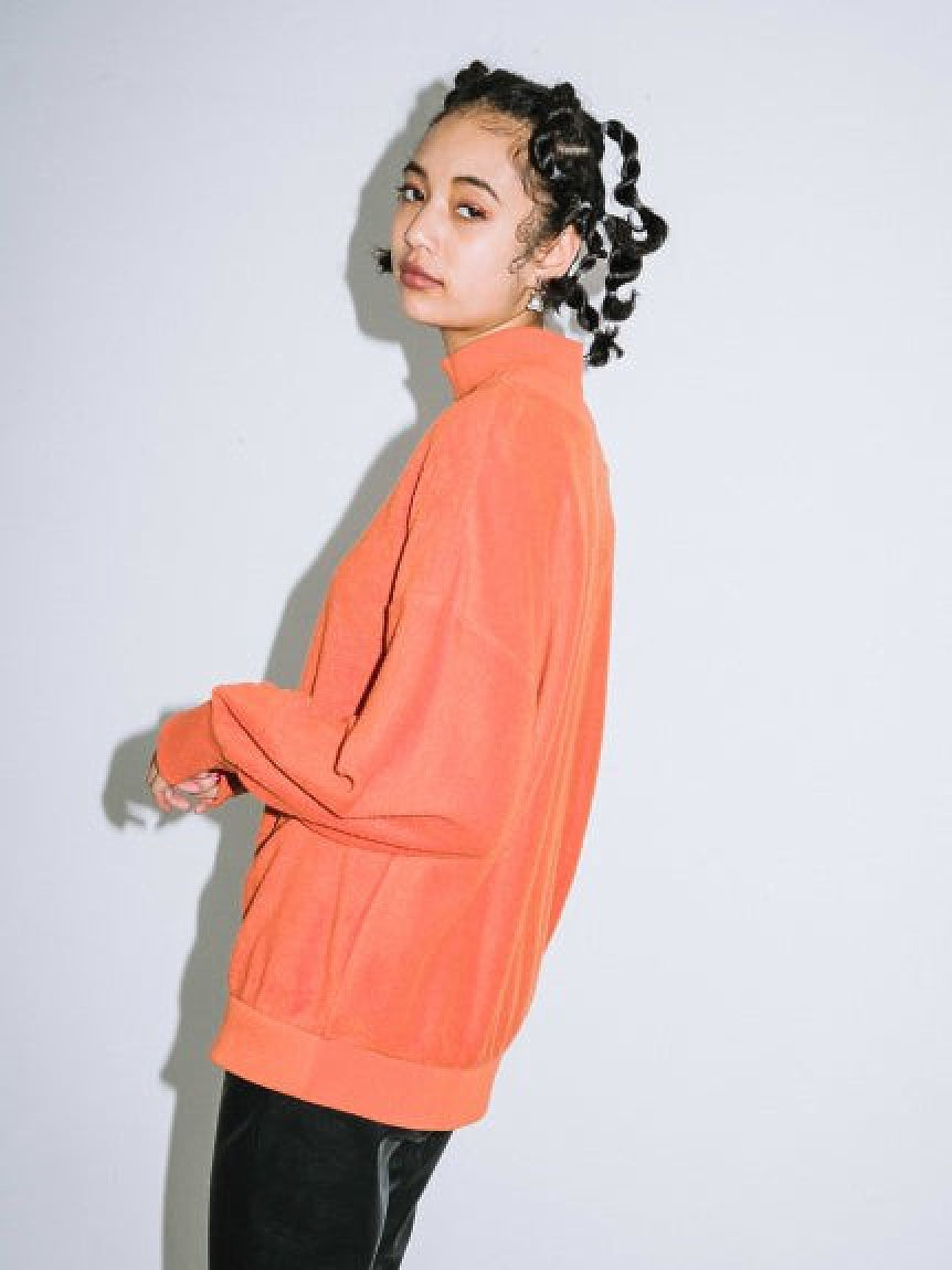 DISTRESSED COLLAR TOP X-girl