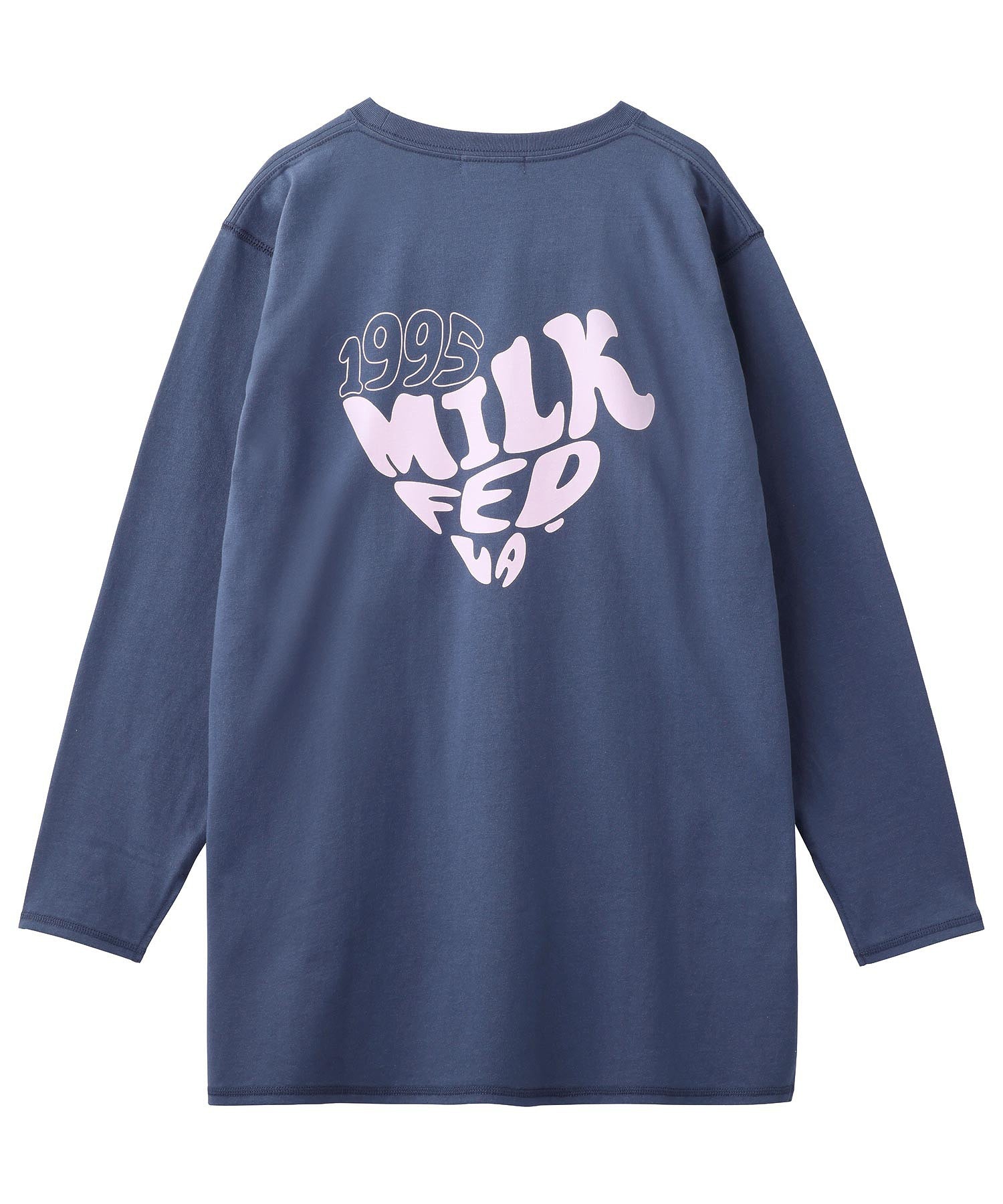 BACK HEART LOGO L/S TOP MILKFED.