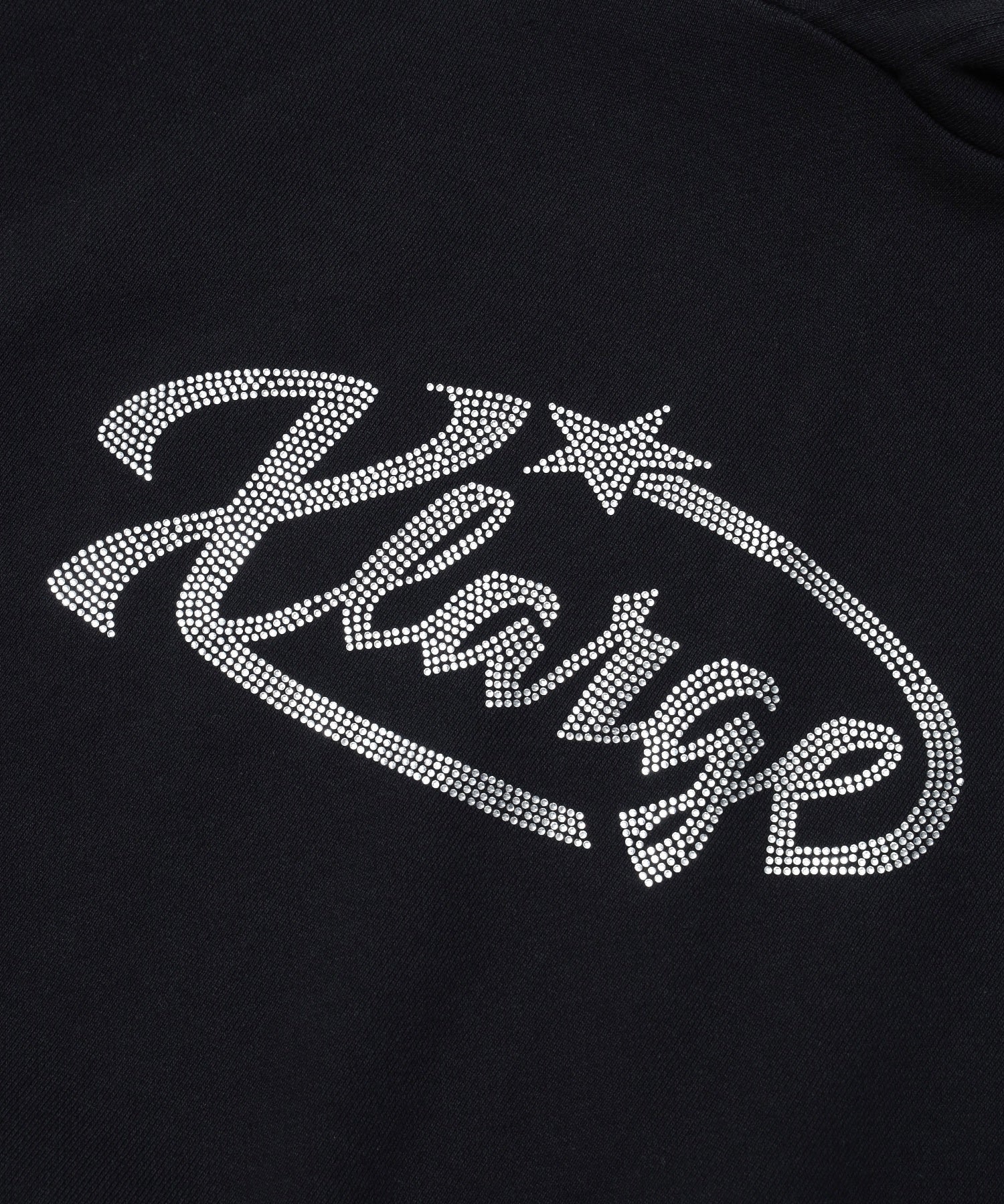 RHINESTONE STAR PULLOVER HOODED SWEATSHIRT