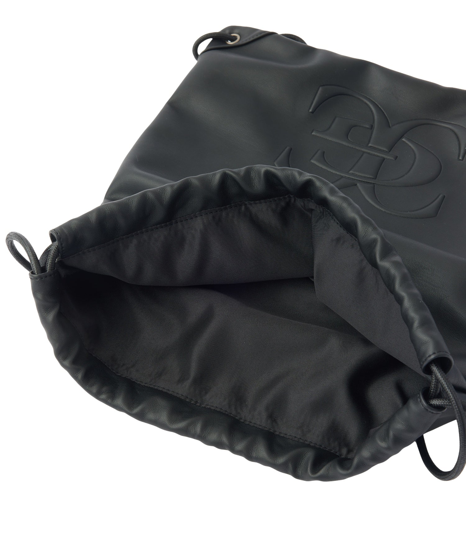 XG EMBLEM FAUX LEATHER KNAPSACK