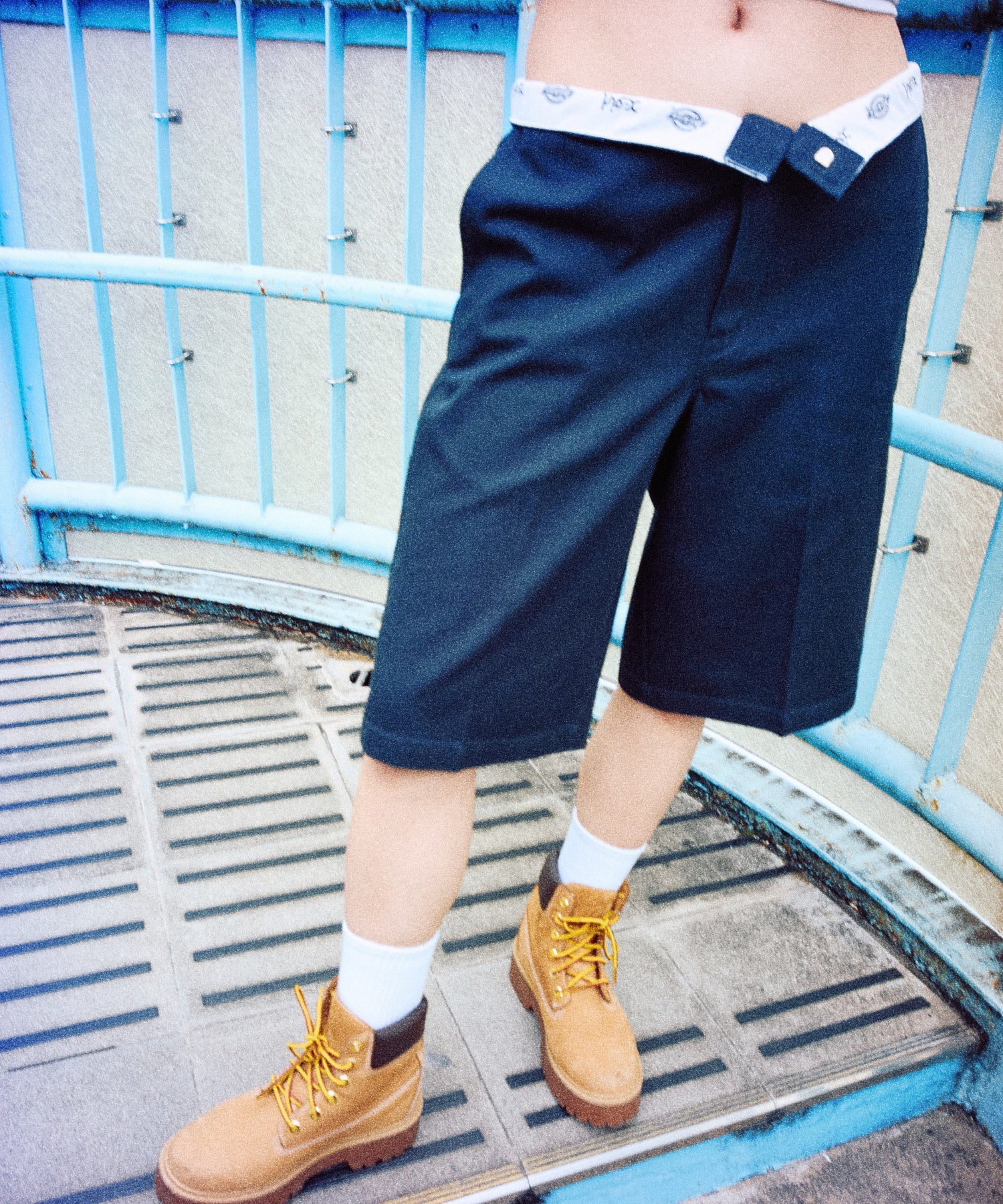 X-girl x Dickies WASHED WORK SHORTS