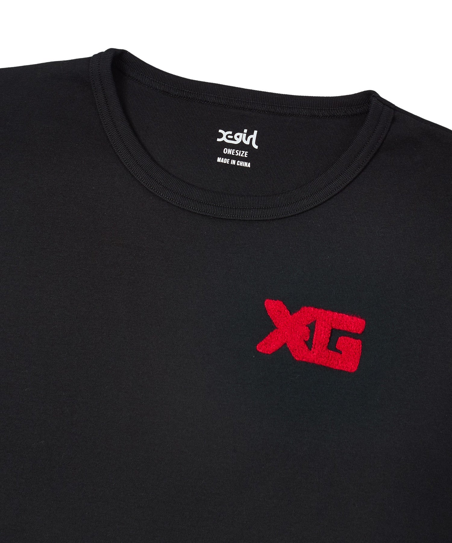 CHENILLE EMBROIDERED XG LOGO S/S BABY TEE