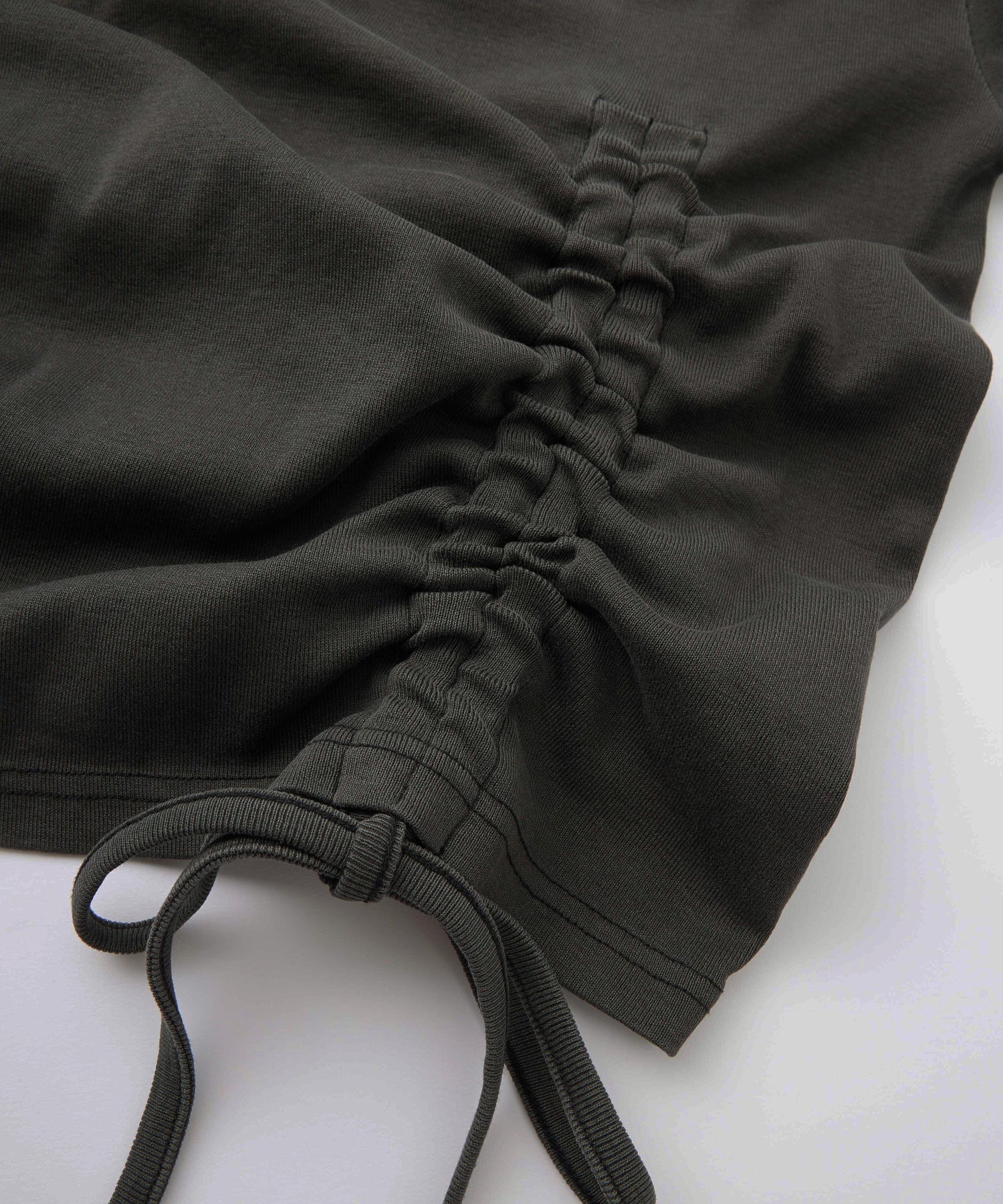 FADED DRAWSTRING L/S TOP