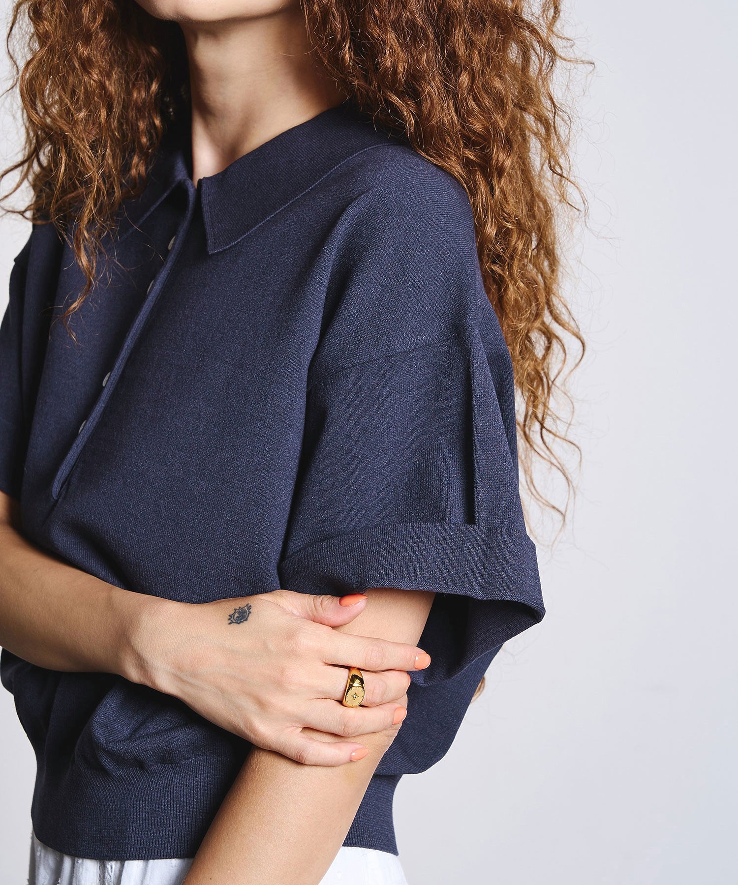 POLO COLLAR KNIT