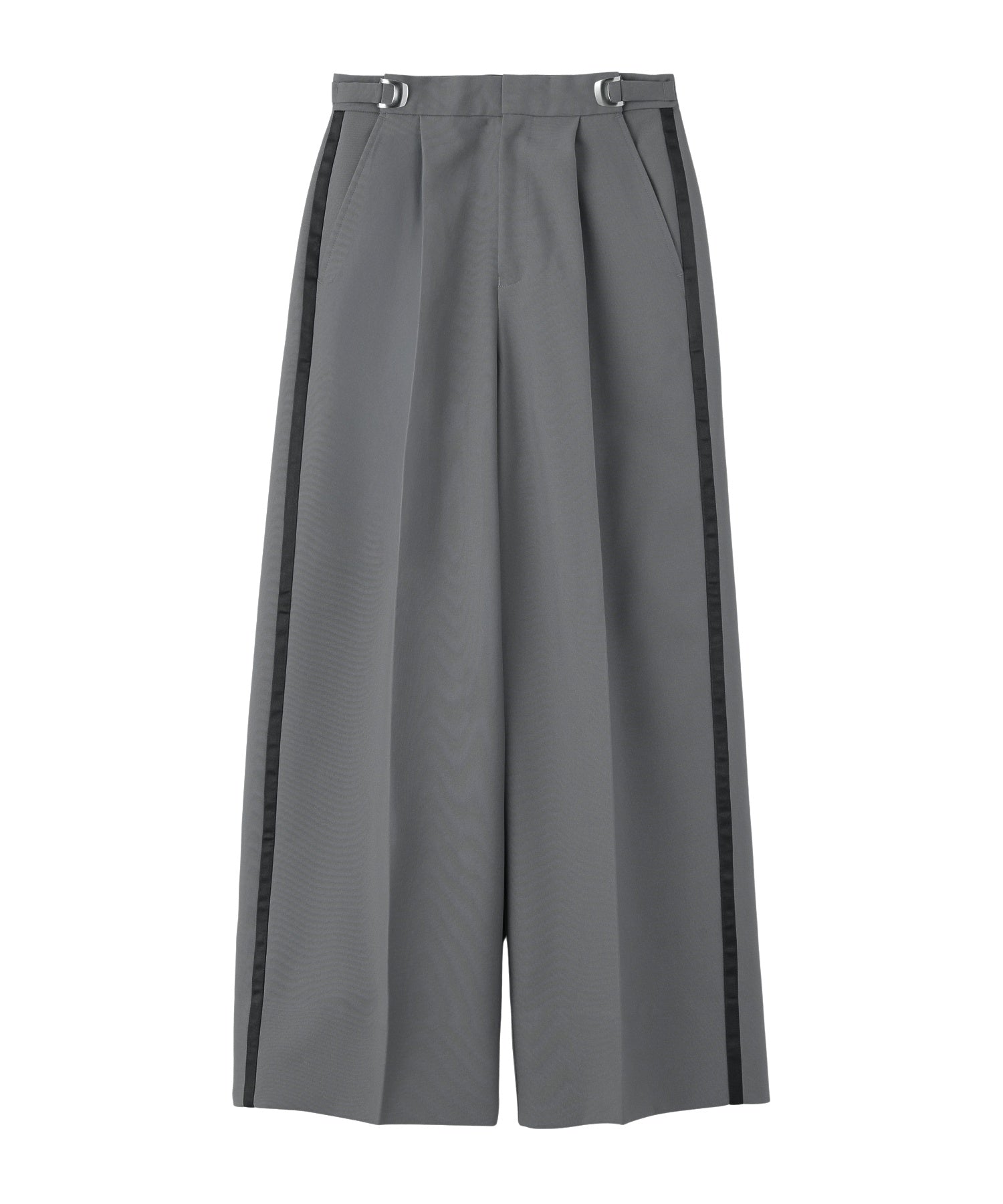 WAIST ADJUSTABLE WIDE TUCK PANTS