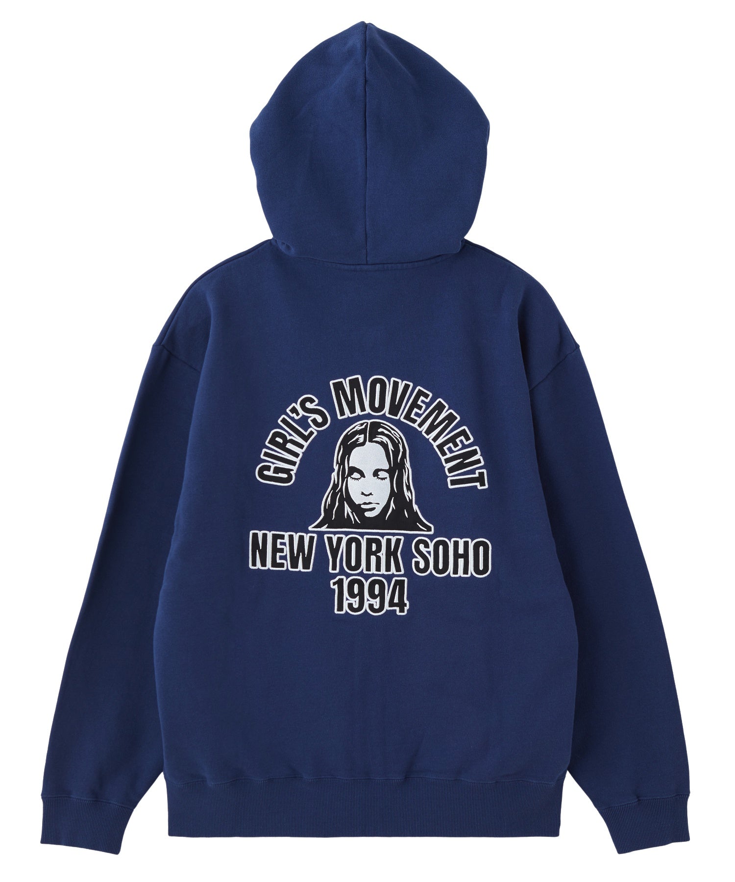 ARCH LOGO AND FACE PATCH ZIP UP SWEAT HOODIE