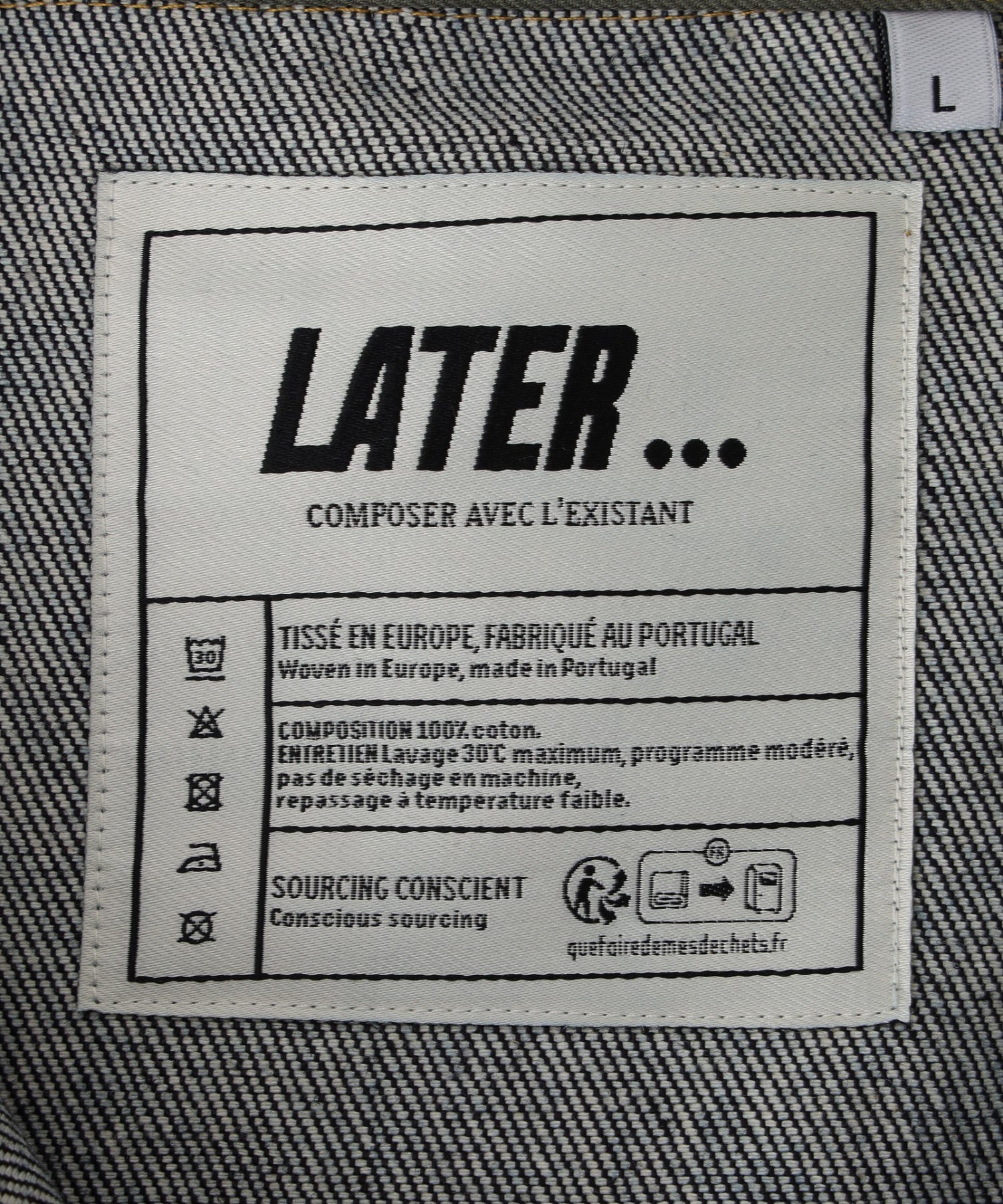 LATER/レイター/DENIM DUNE JACKETLAT DUN1DEN