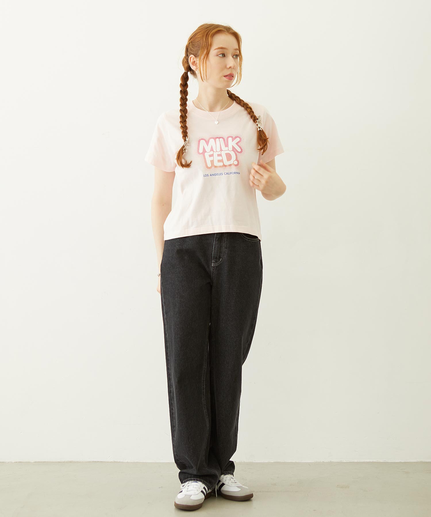 GLITTER HALFTONE LOGO COMPACT S/S TEE