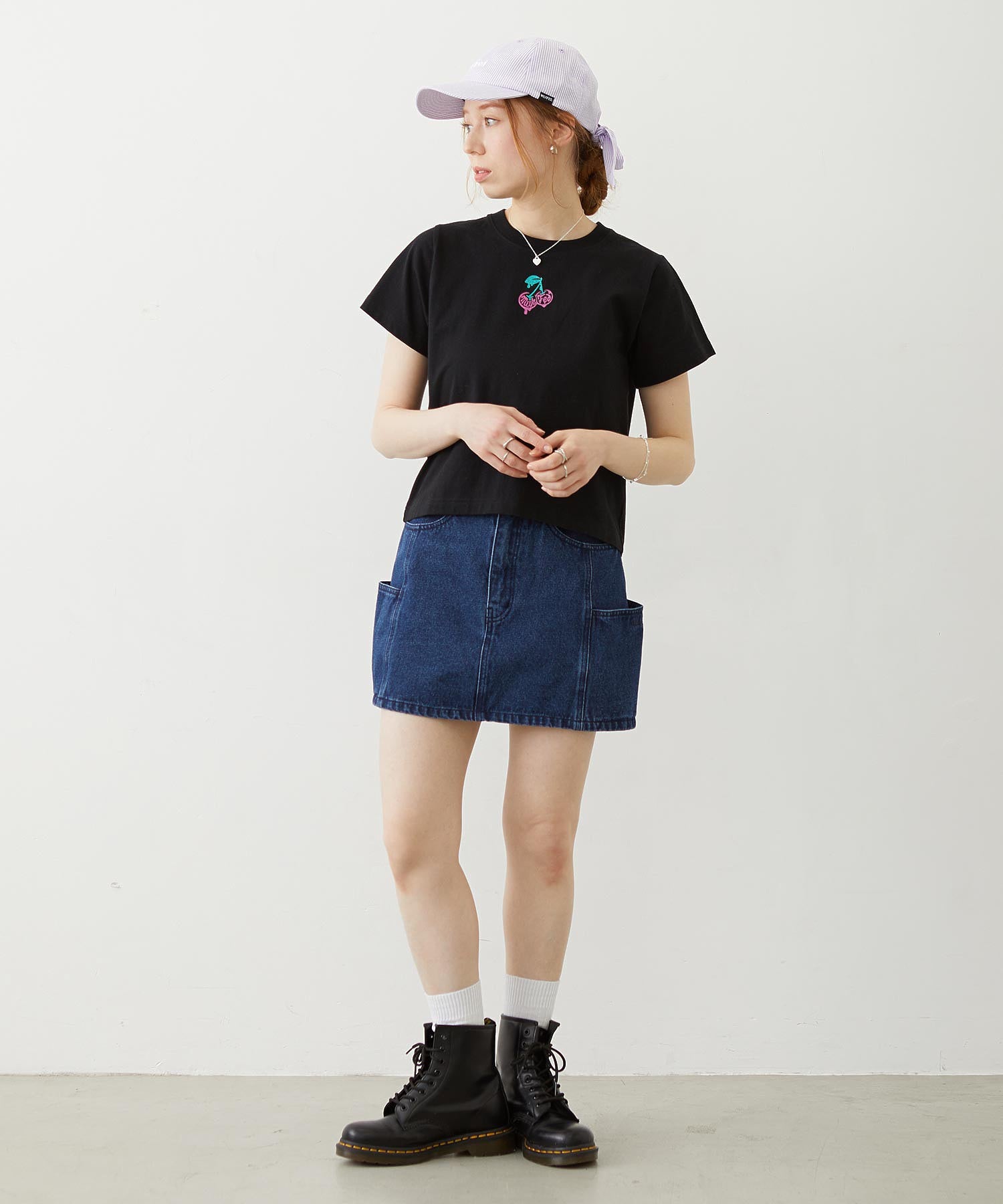 MINI MELTY GLITTER CHERRY COMPACT S/S TEE