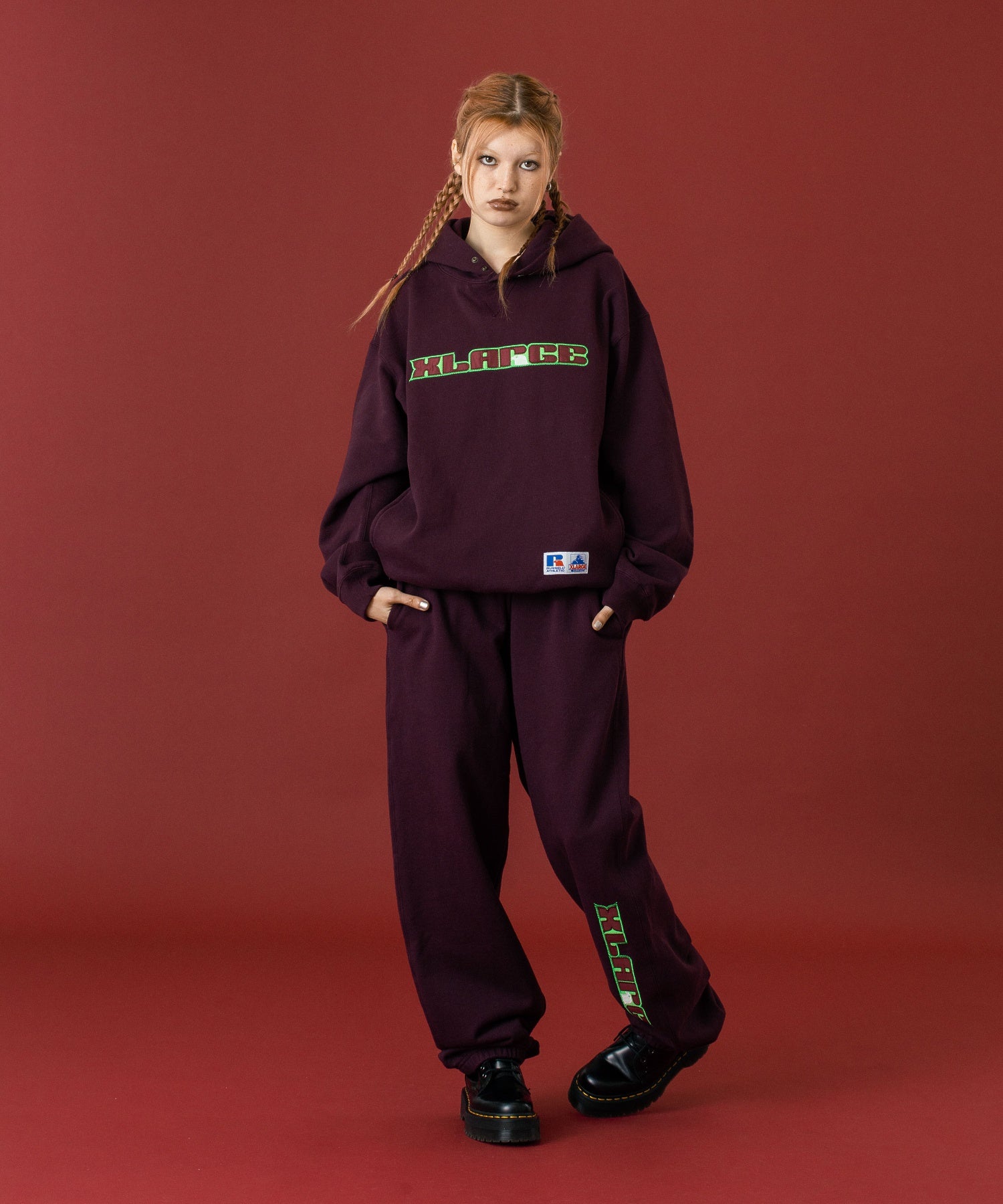 XLARGE×RUSSELL ATHLETIC SWEAT PANTS