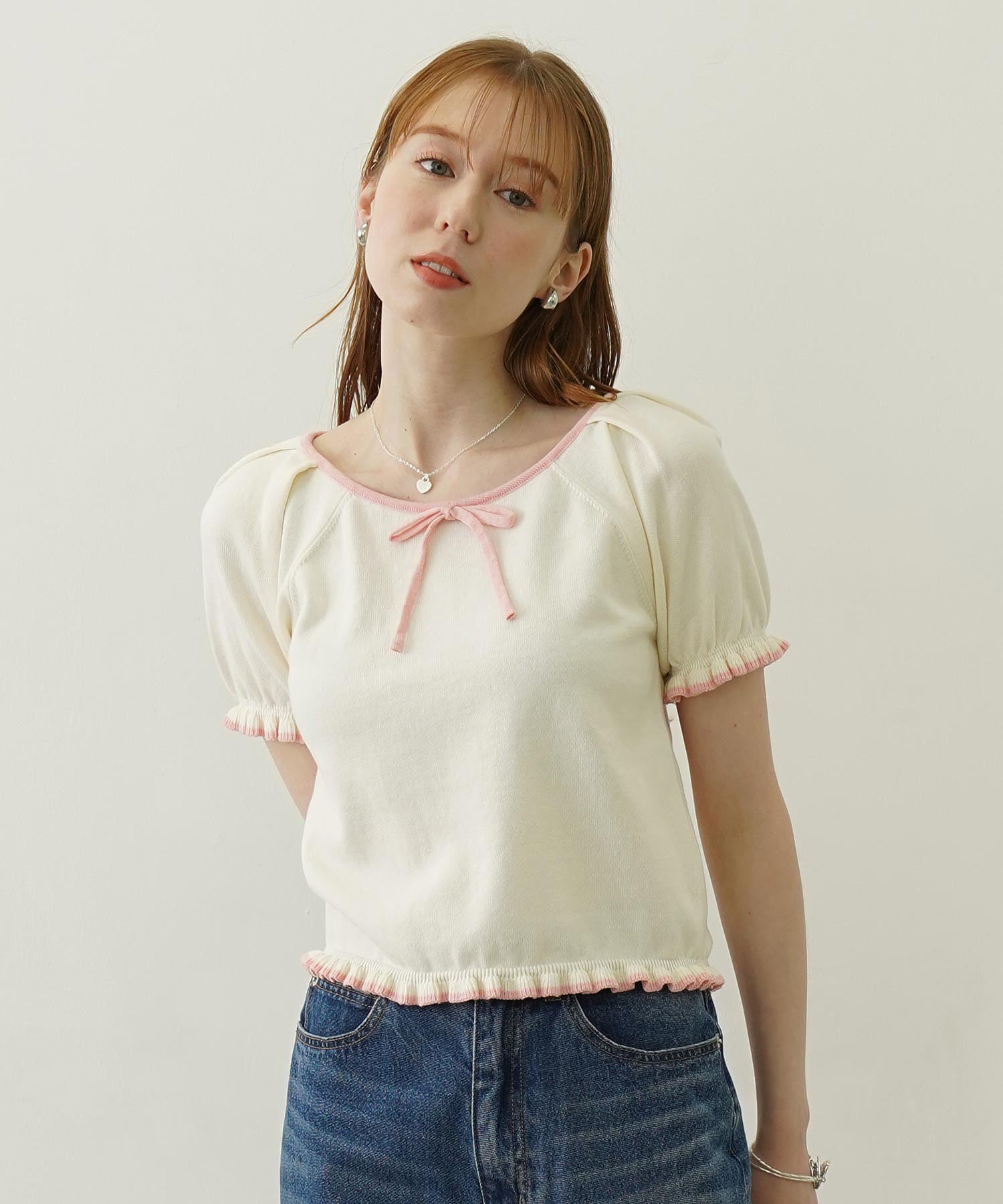 FRILL KNIT TOP