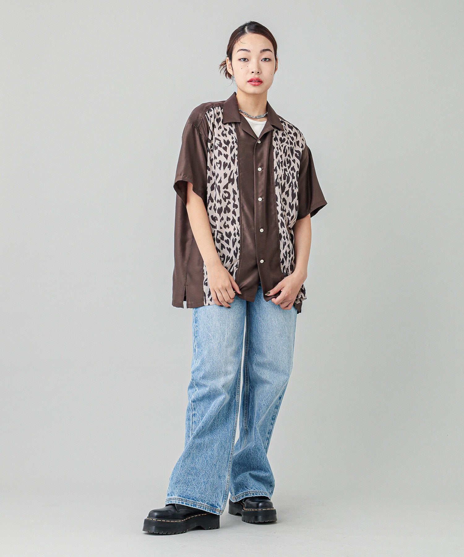 HEART LEOPARD S/S SHIRT