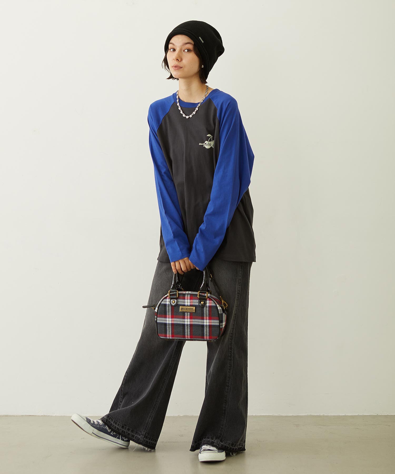 CHERRY FLOCK PRINT B/B TEE