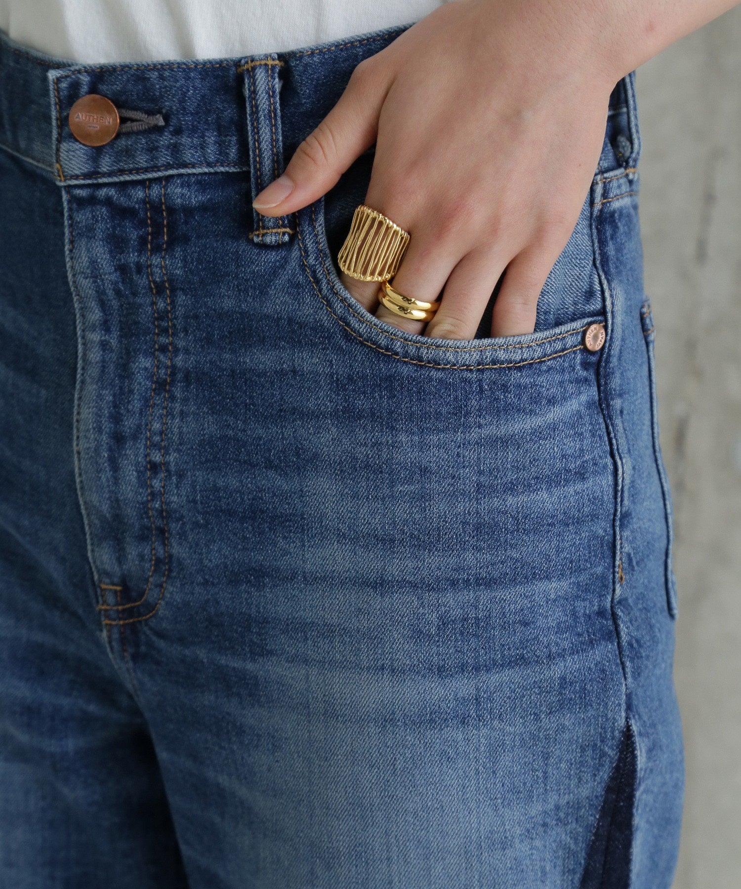 AUTHEN/CIRCULAR DENIM FLARE LEG REBUILD