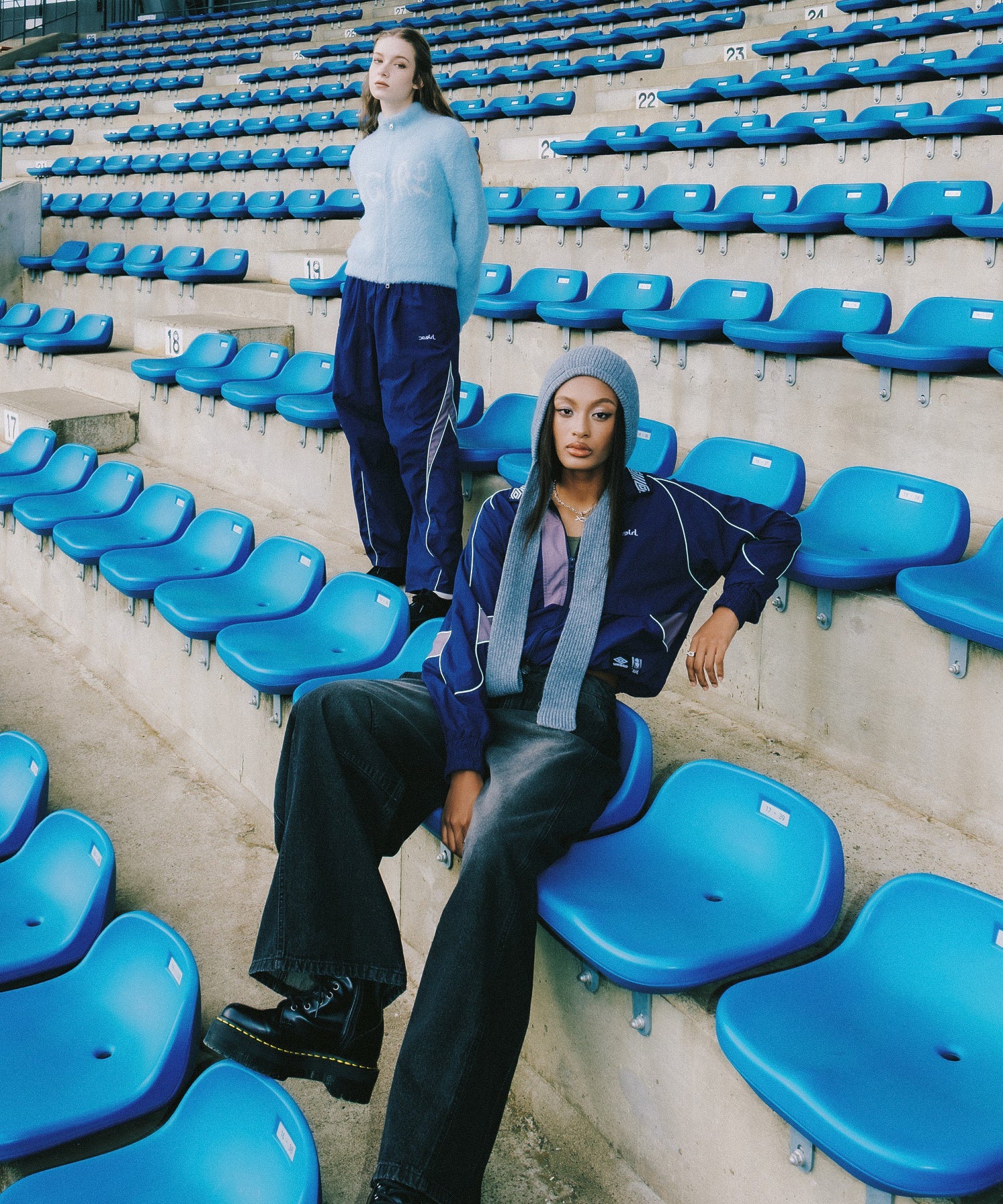 X-girl x UMBRO TRACK JACKET