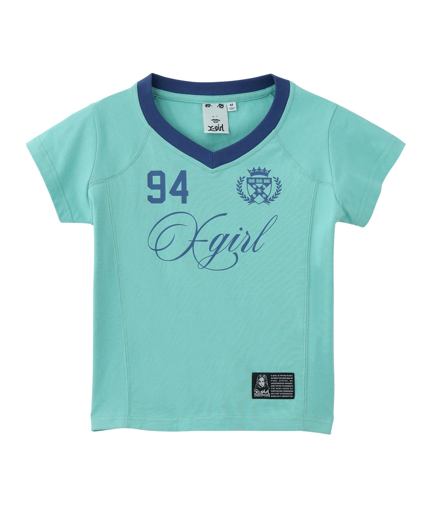 STUDDED NUMBER S/S BABY TEE