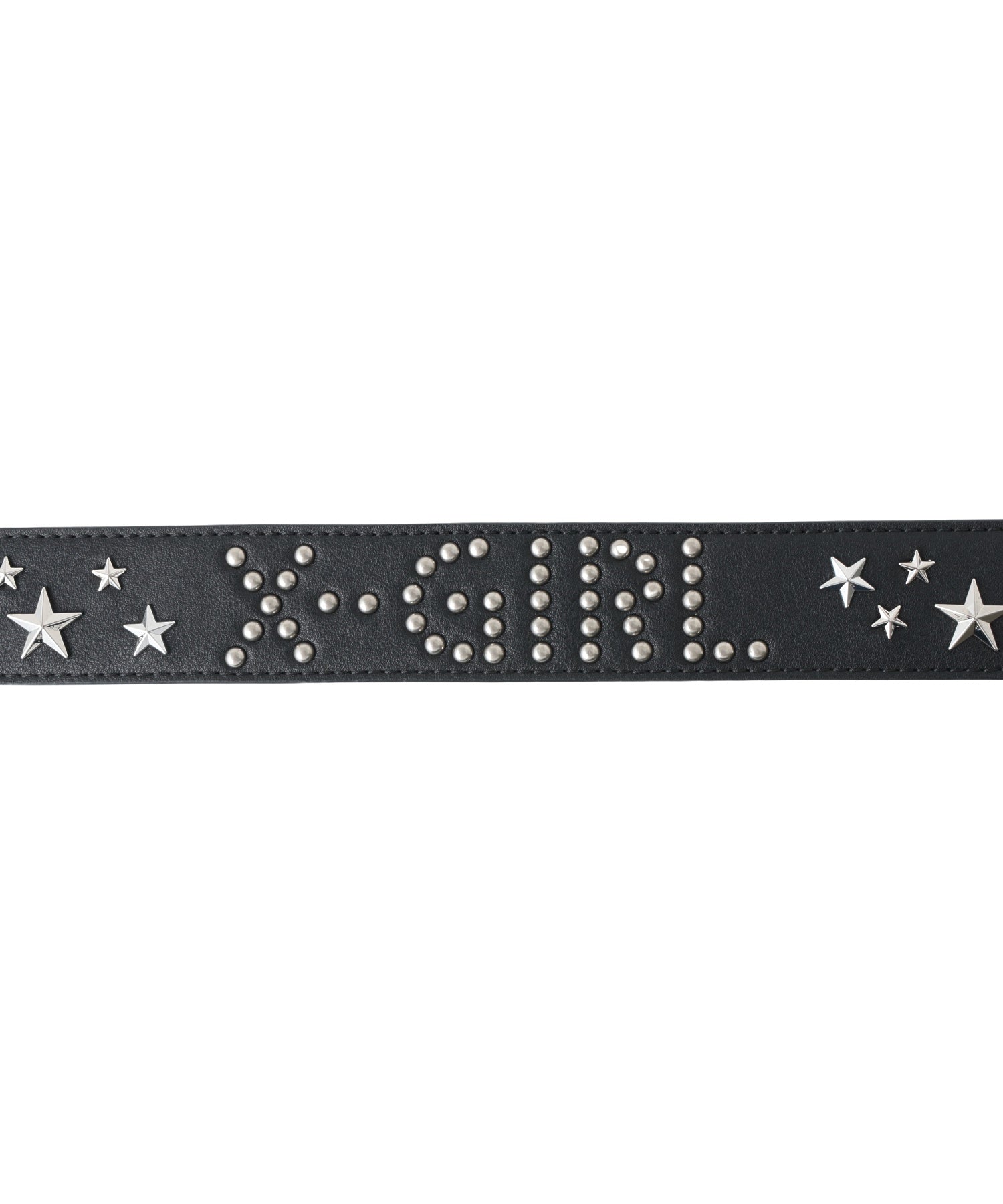 STUDDED LOGO BELT
