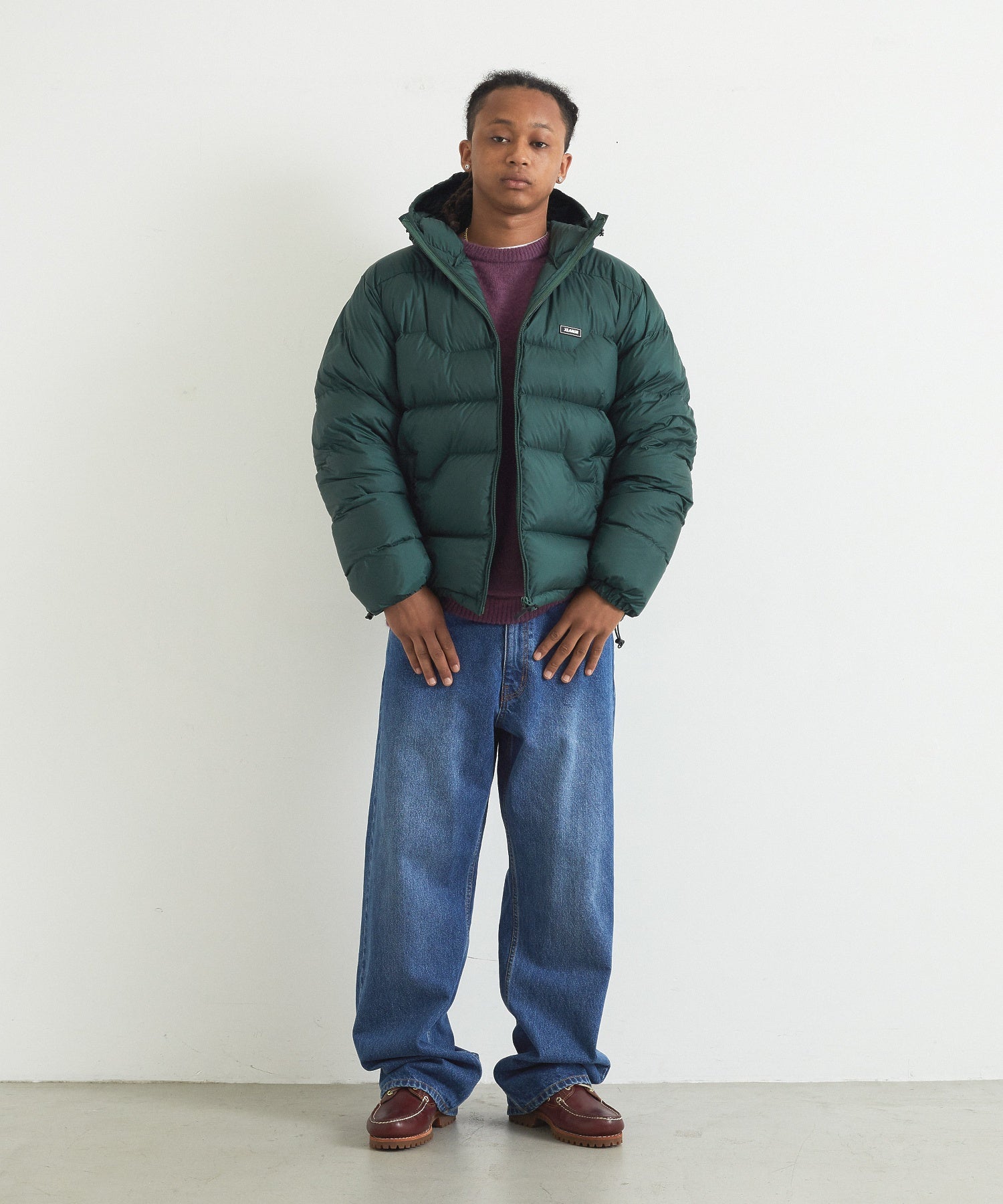 RIPSTOP HOODED DOWN JACKET