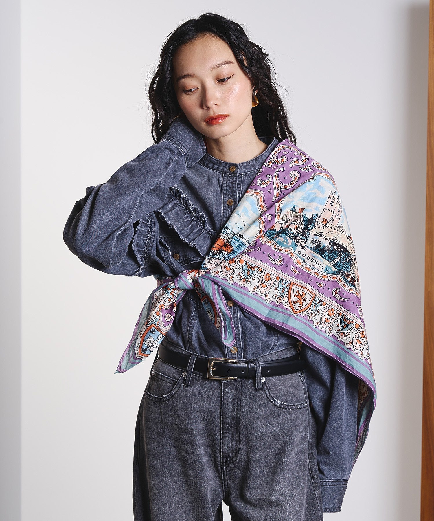 FRILL DENIM SHIRTS