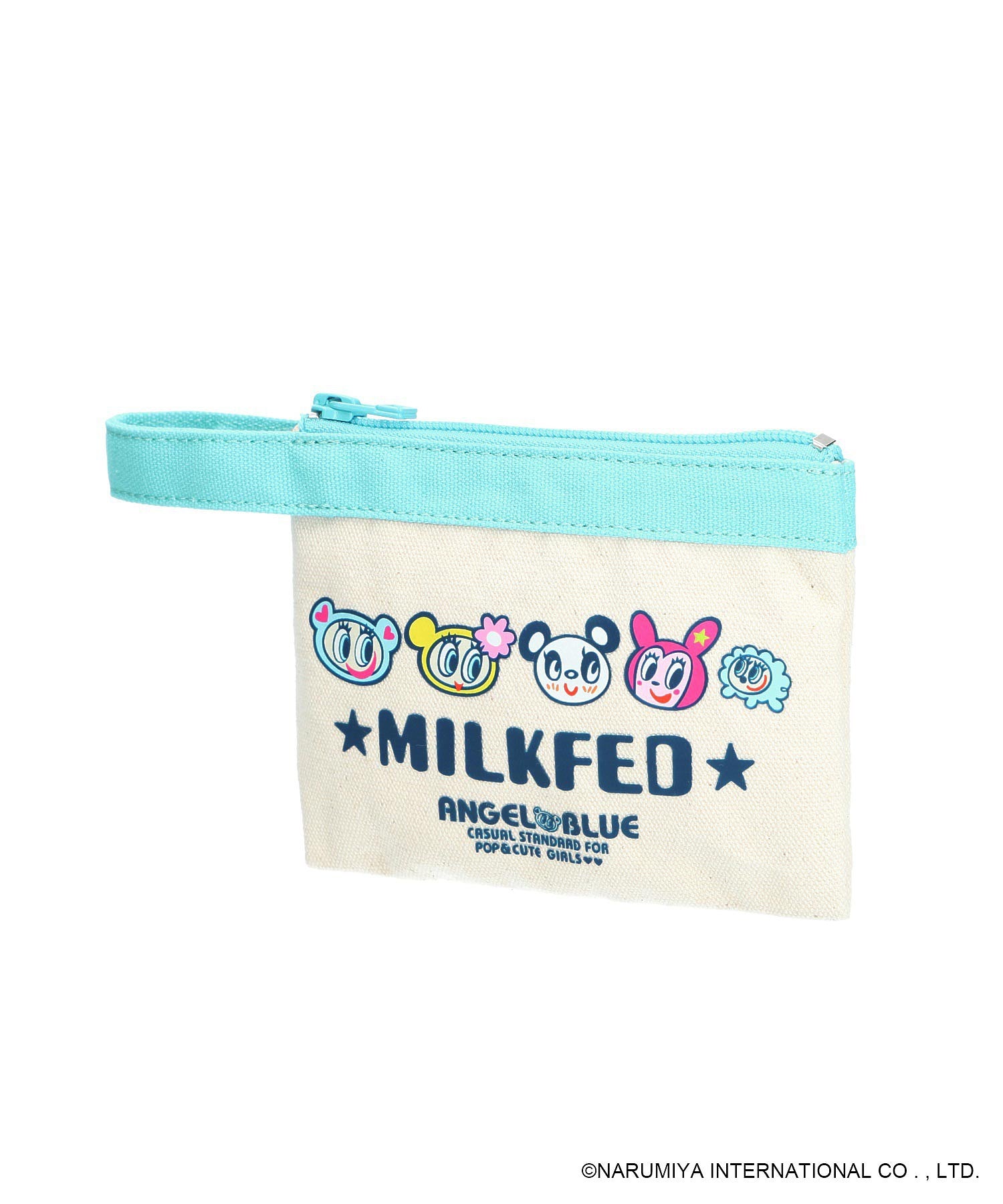 MILKFED. × ANGEL BLUE FLAT POUCH