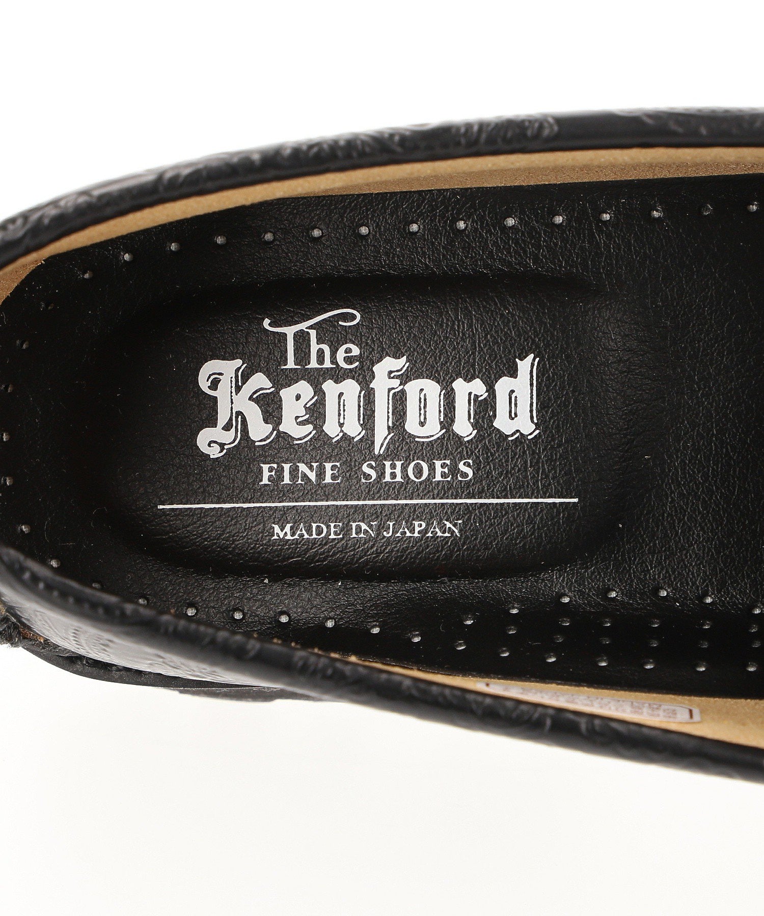 The Kenford fine shoes/TANK SOLE LOAFERS BLACK PAISLEY