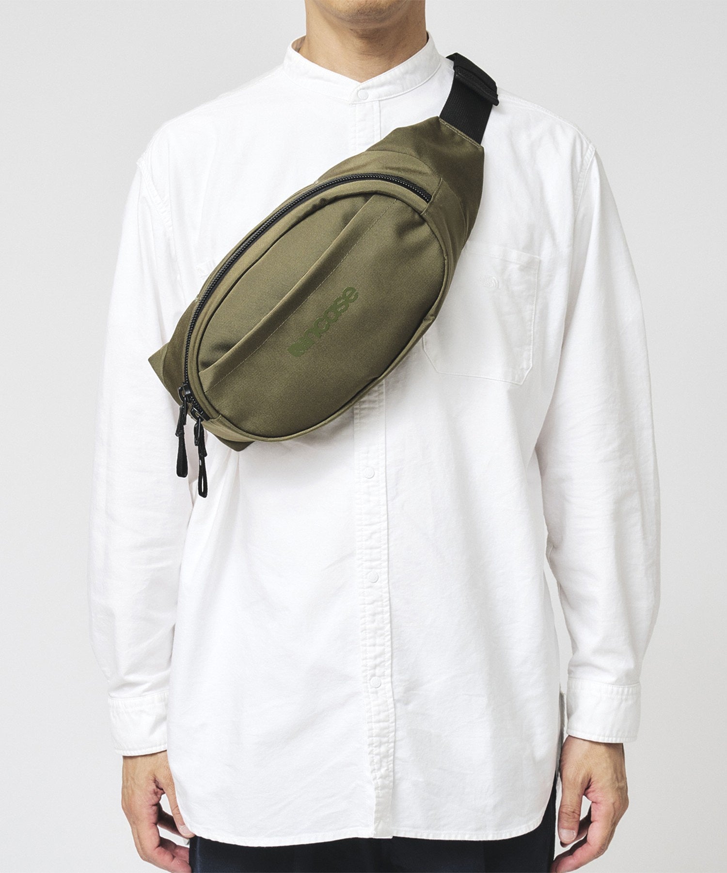 Grid Waist Bag - Olive
