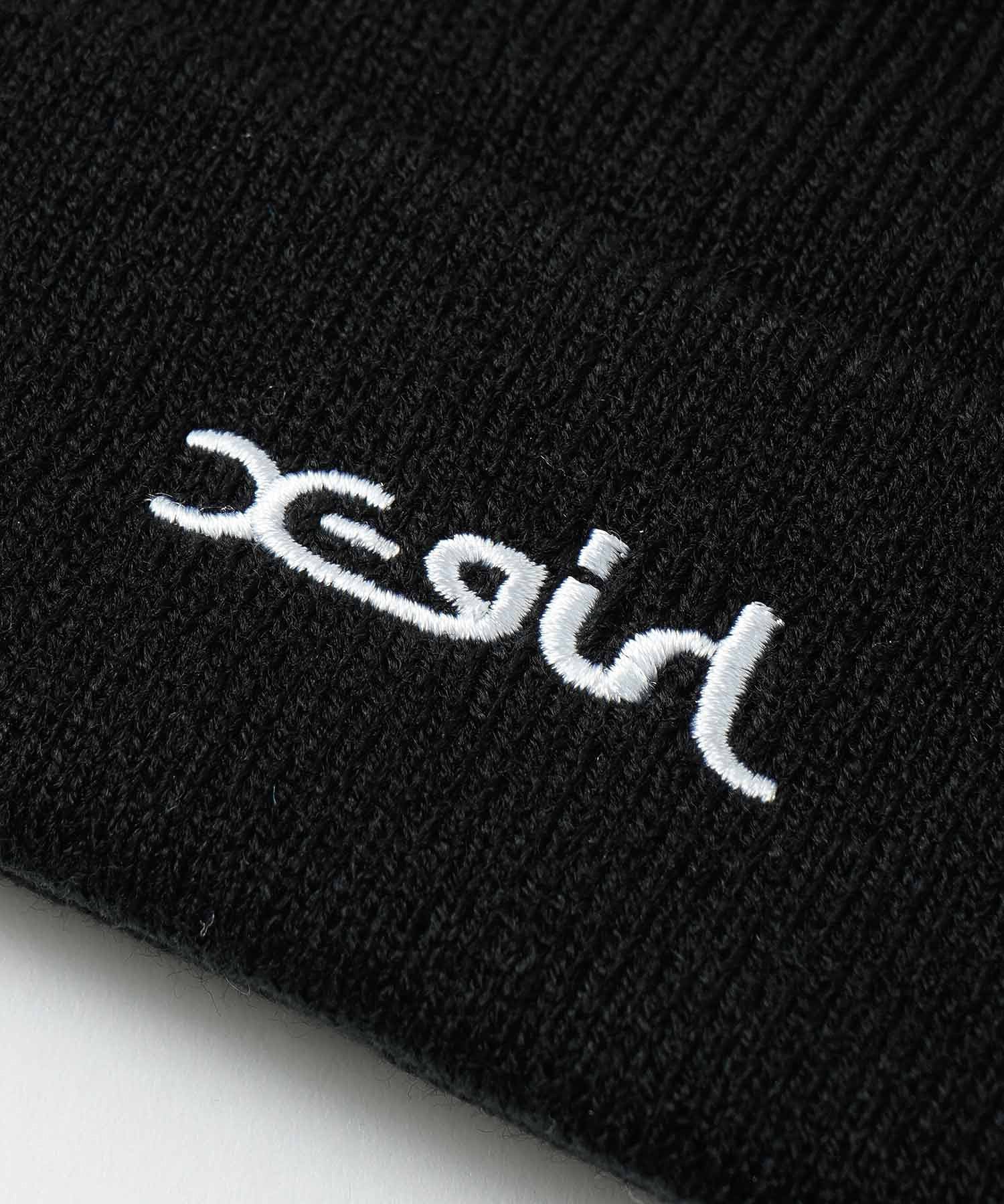 MILLS LOGO EMBROIDERY KNIT CAP X-girl