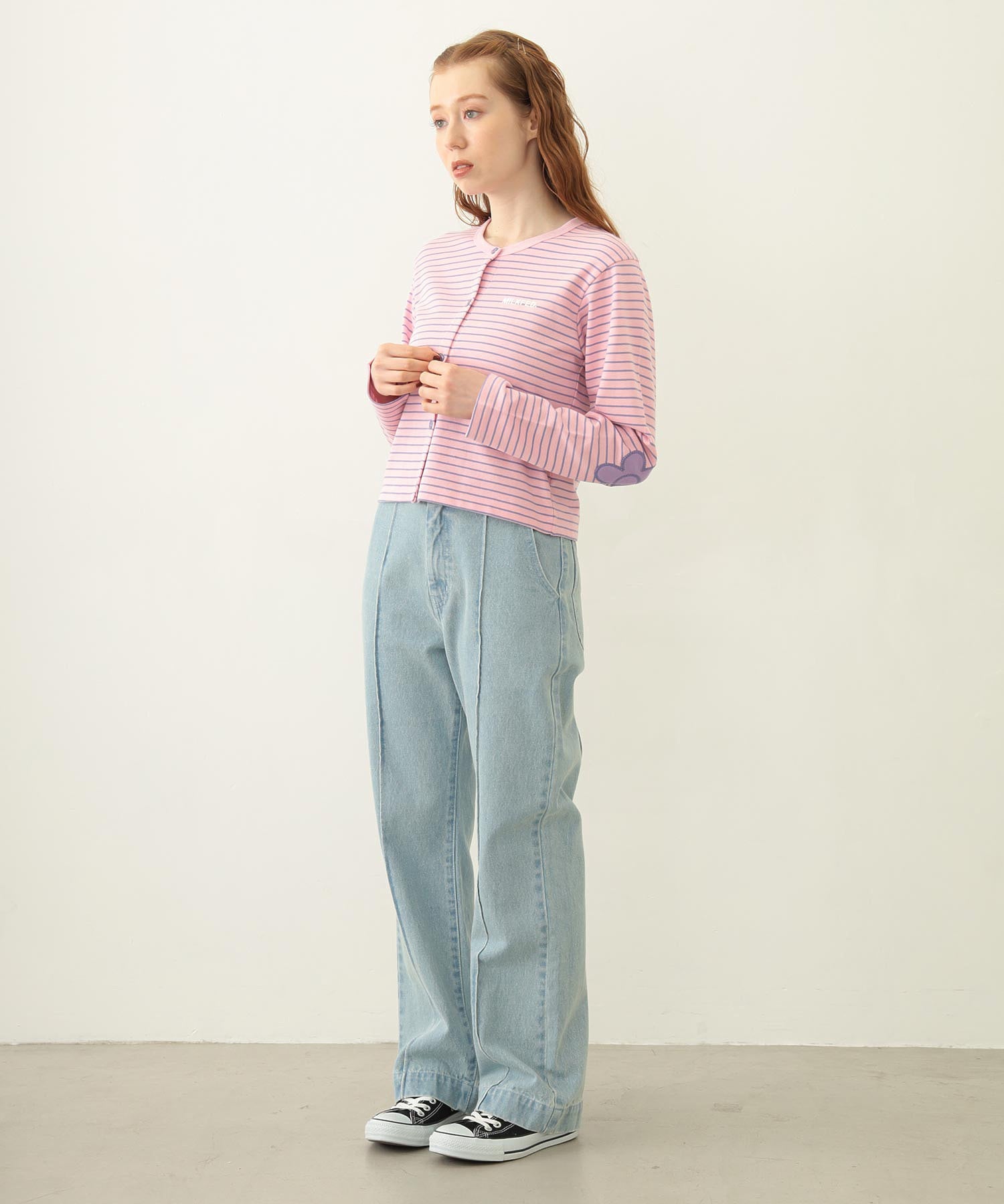 FLOWER ELBOW CARDIGAN